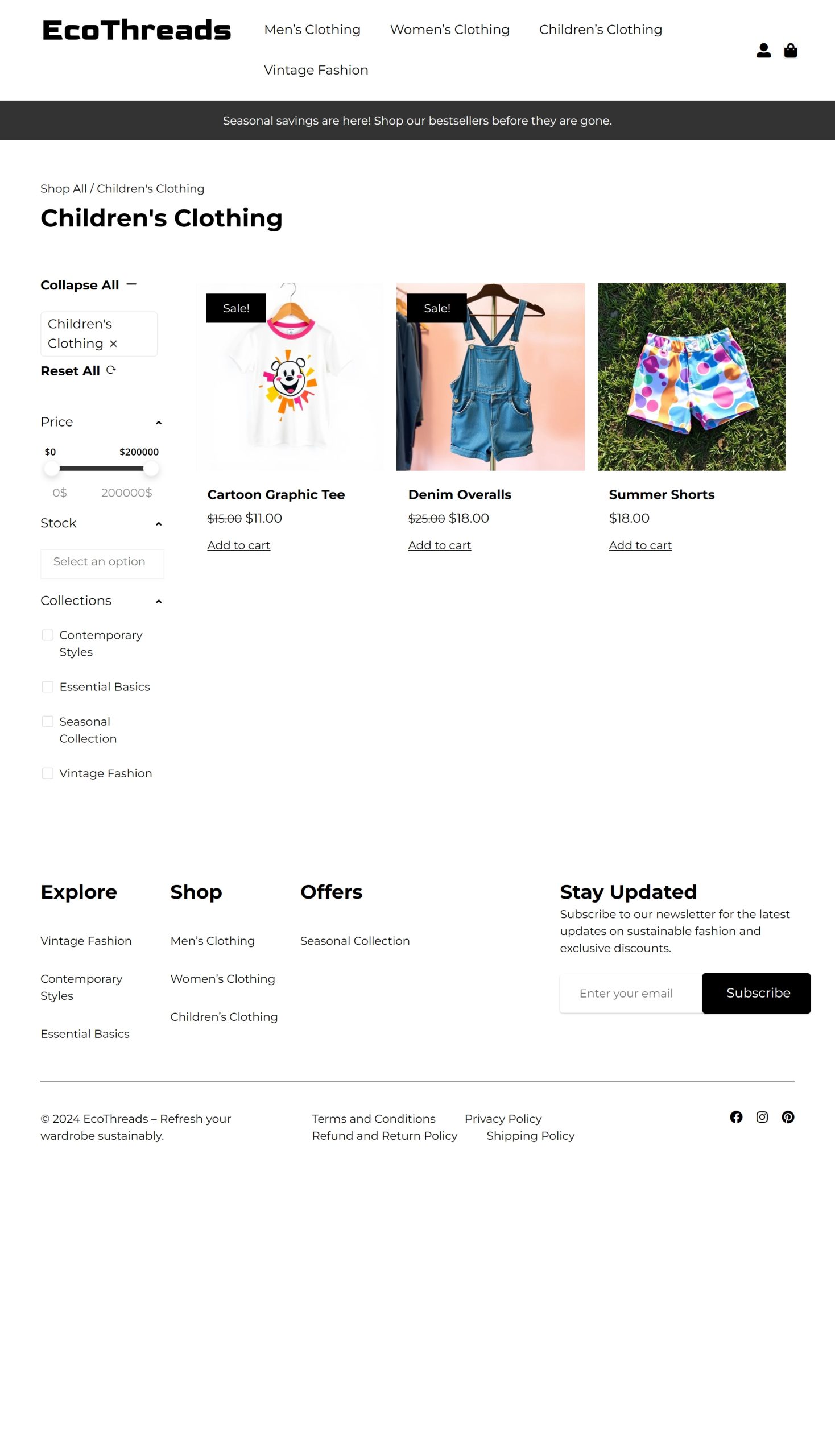 Childrens Clothing