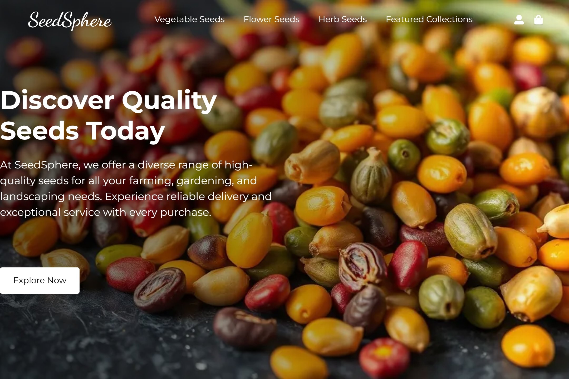 Seed distributor website template