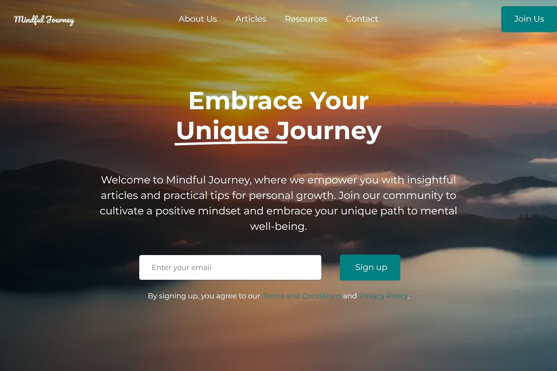 Self help blog website template
