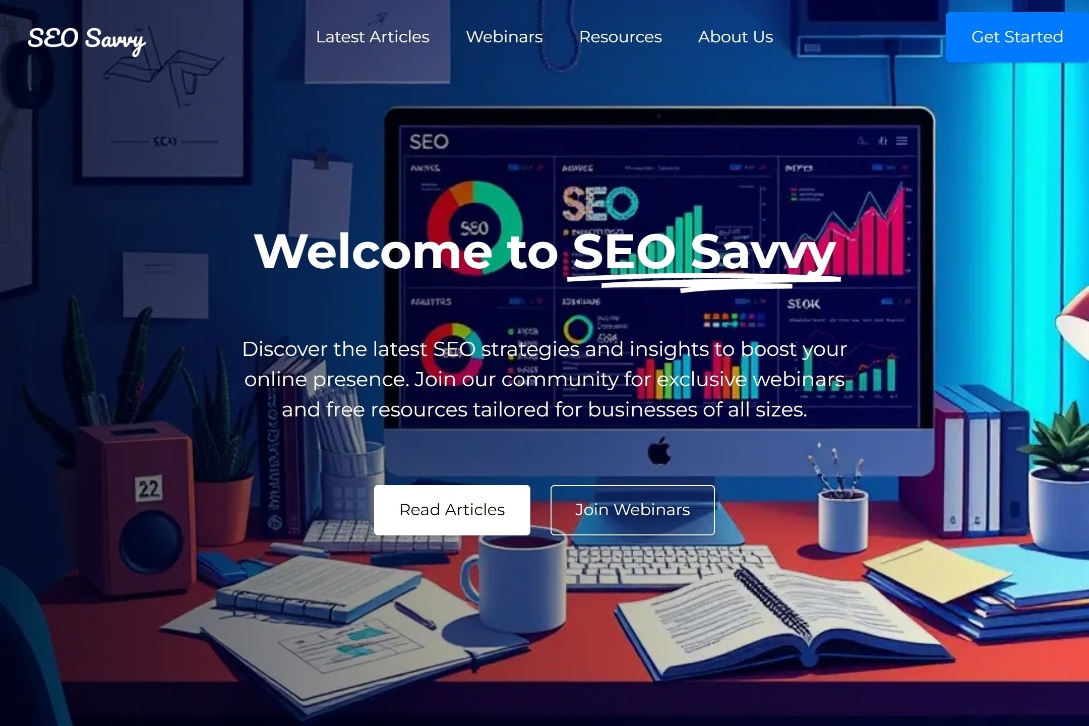 SEO blog website template