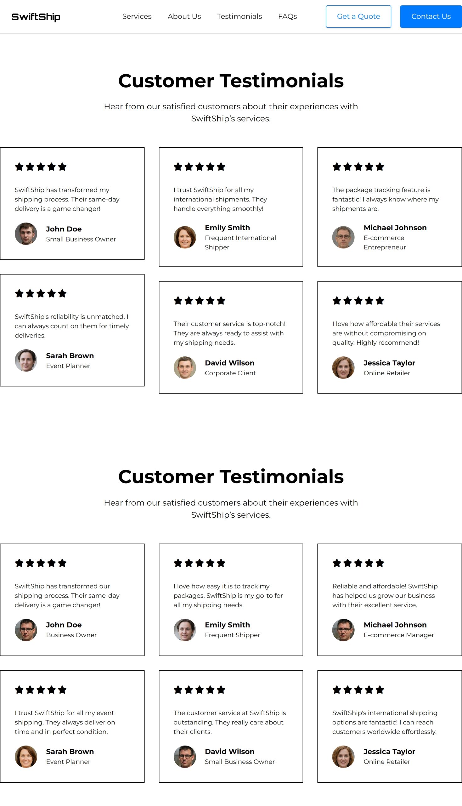 Testimonials