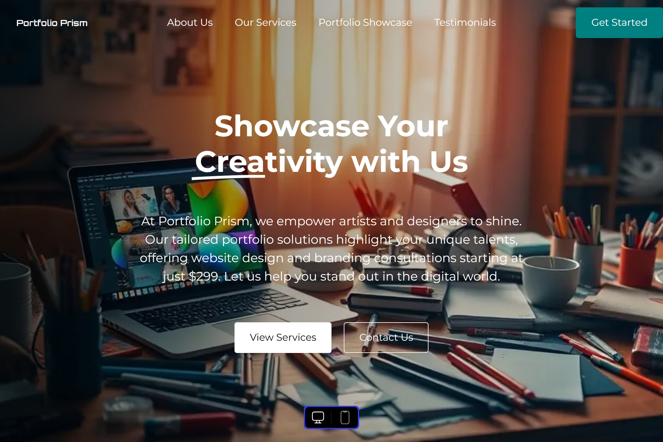 Best Showcase Portfolio Website Template