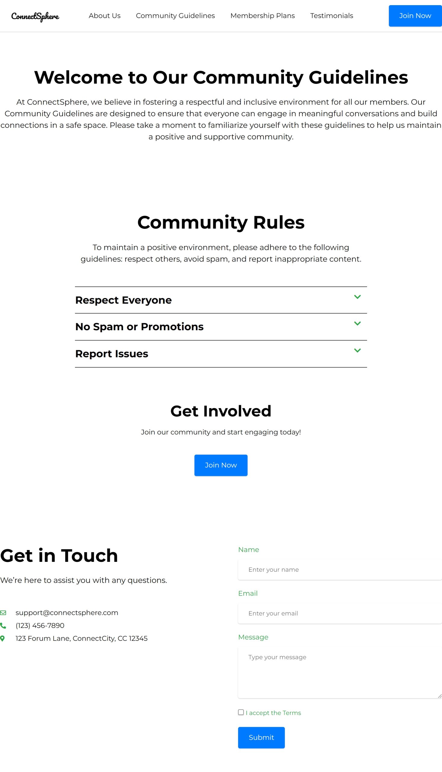 Community Guidelines