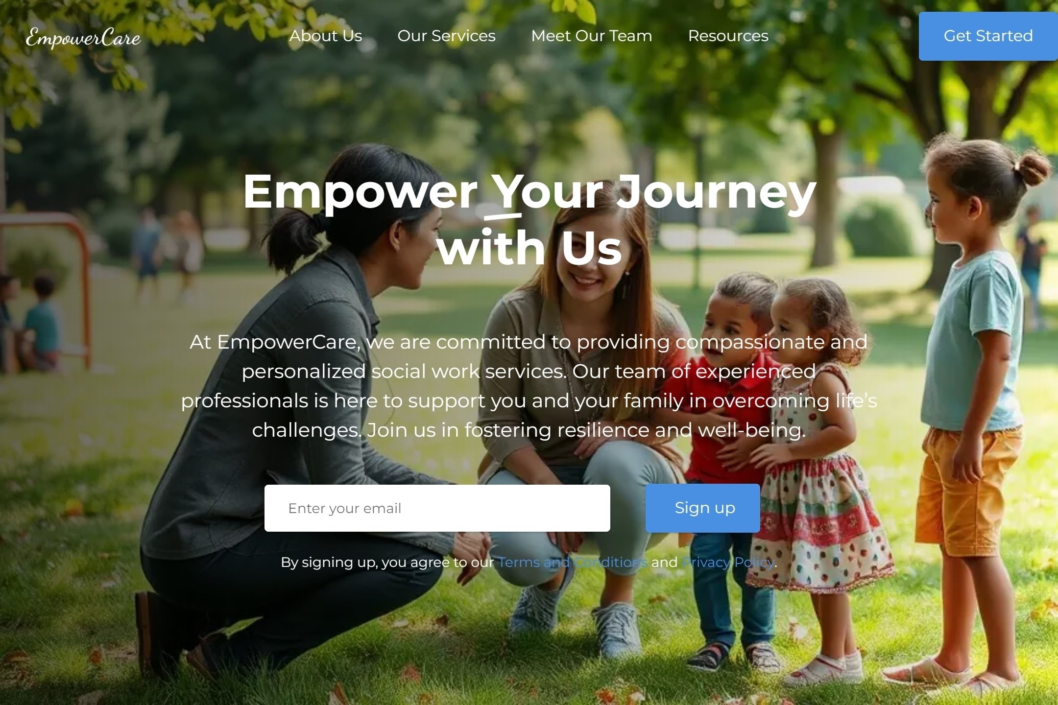Social worker website template