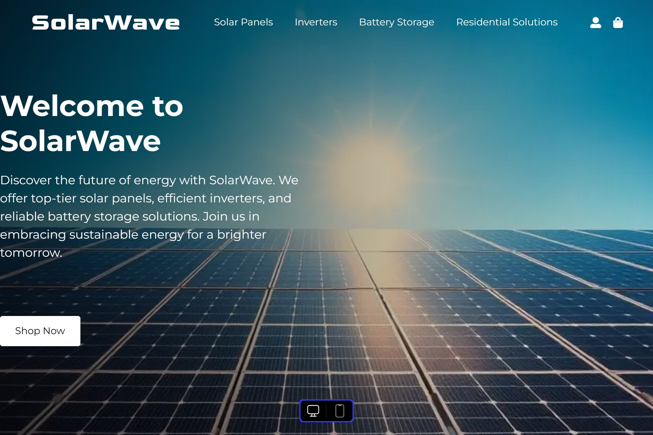 Solar energy equipment supplier website template
