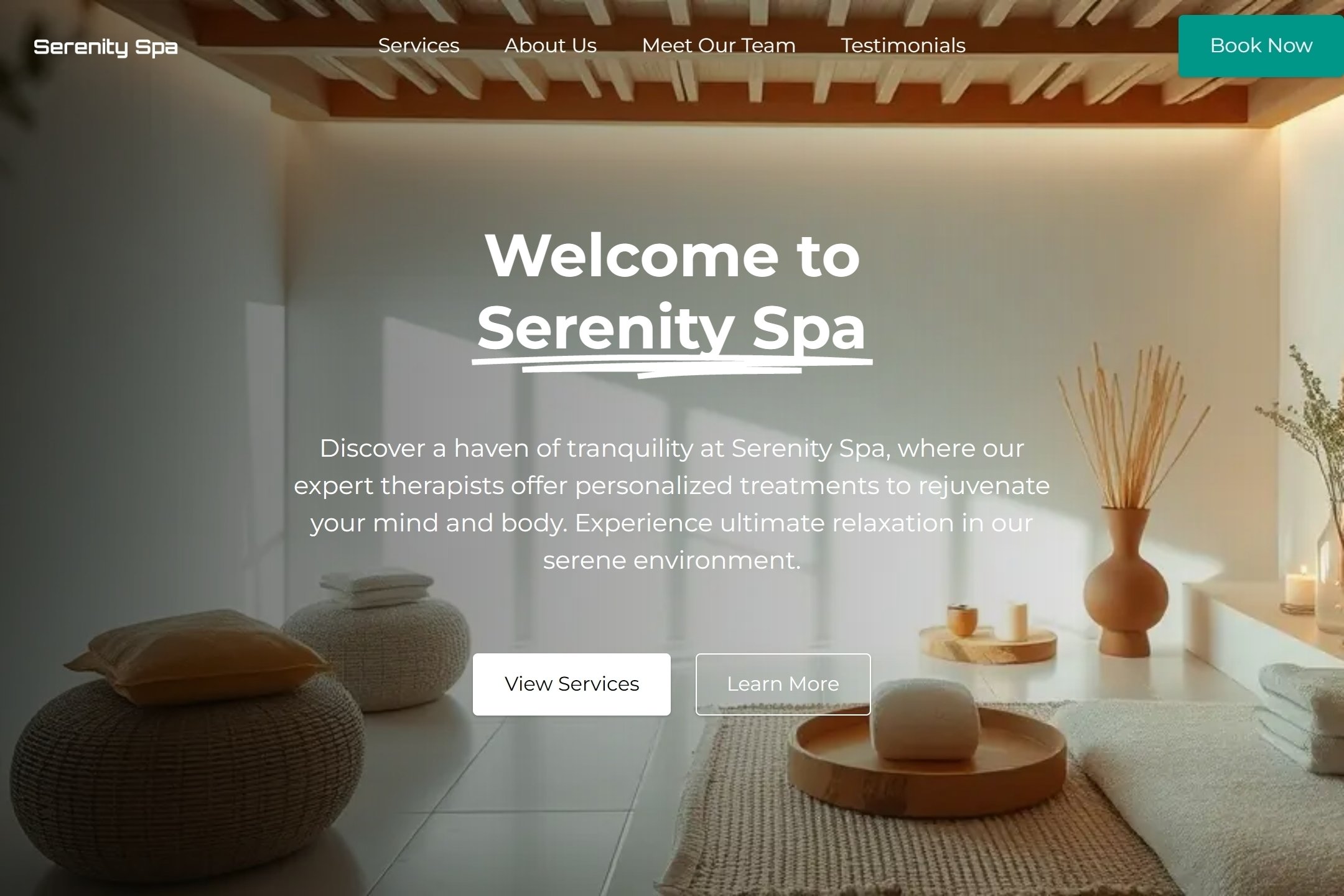 Spa website template