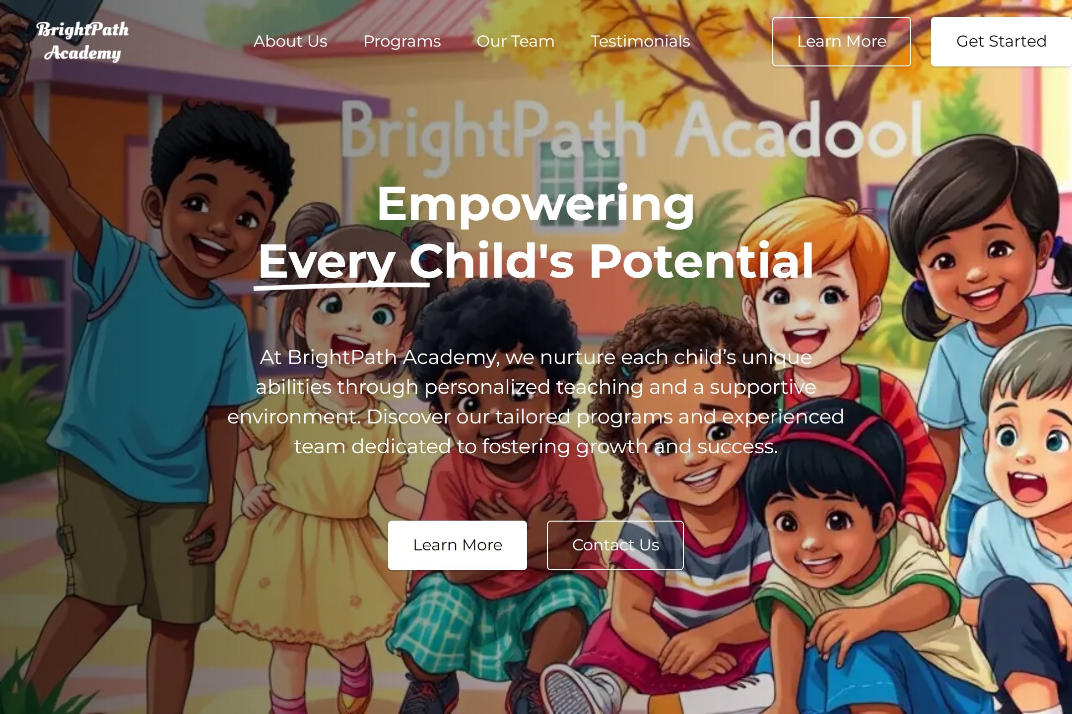 Special education school website template