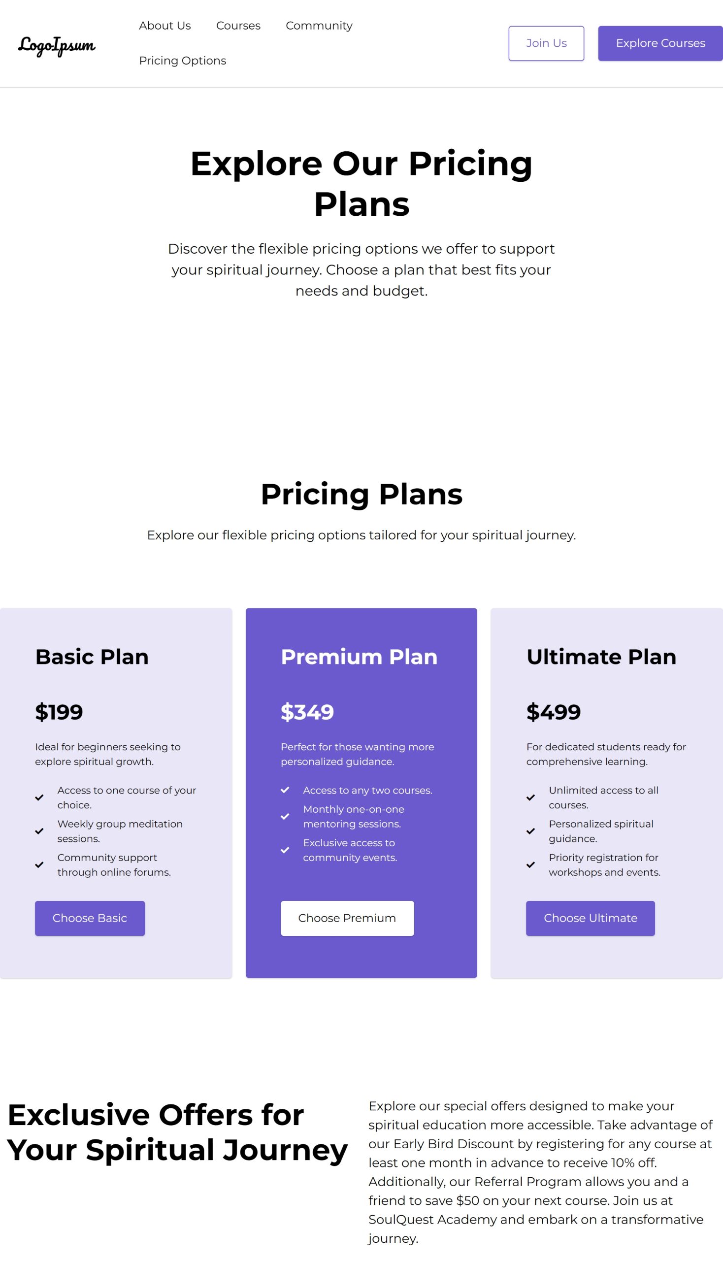Pricing Options