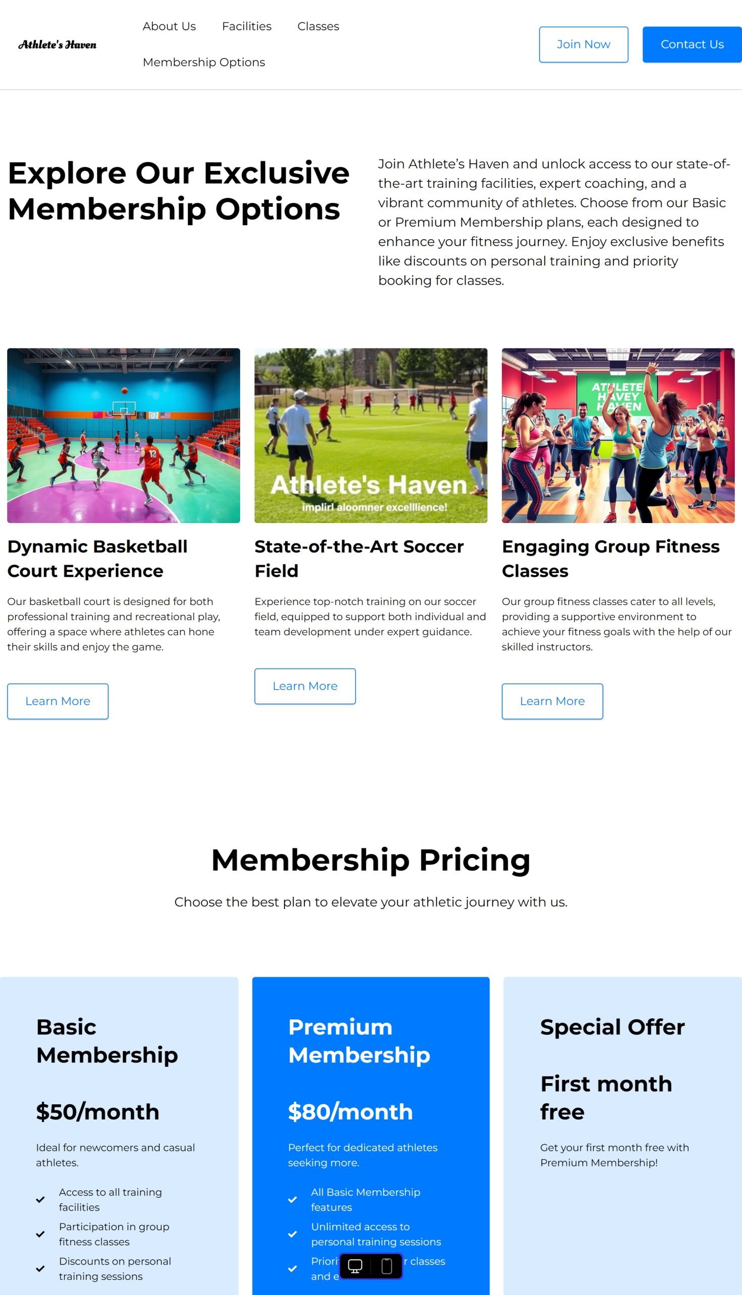 Membership Options