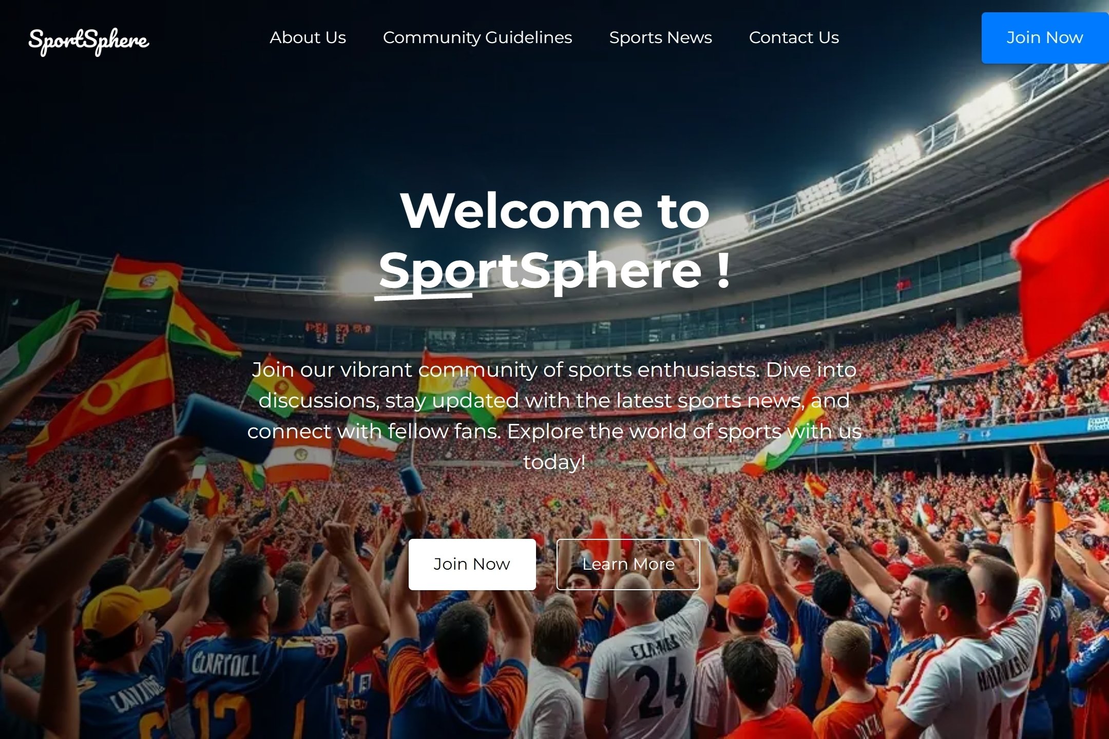 Sports Forum website template