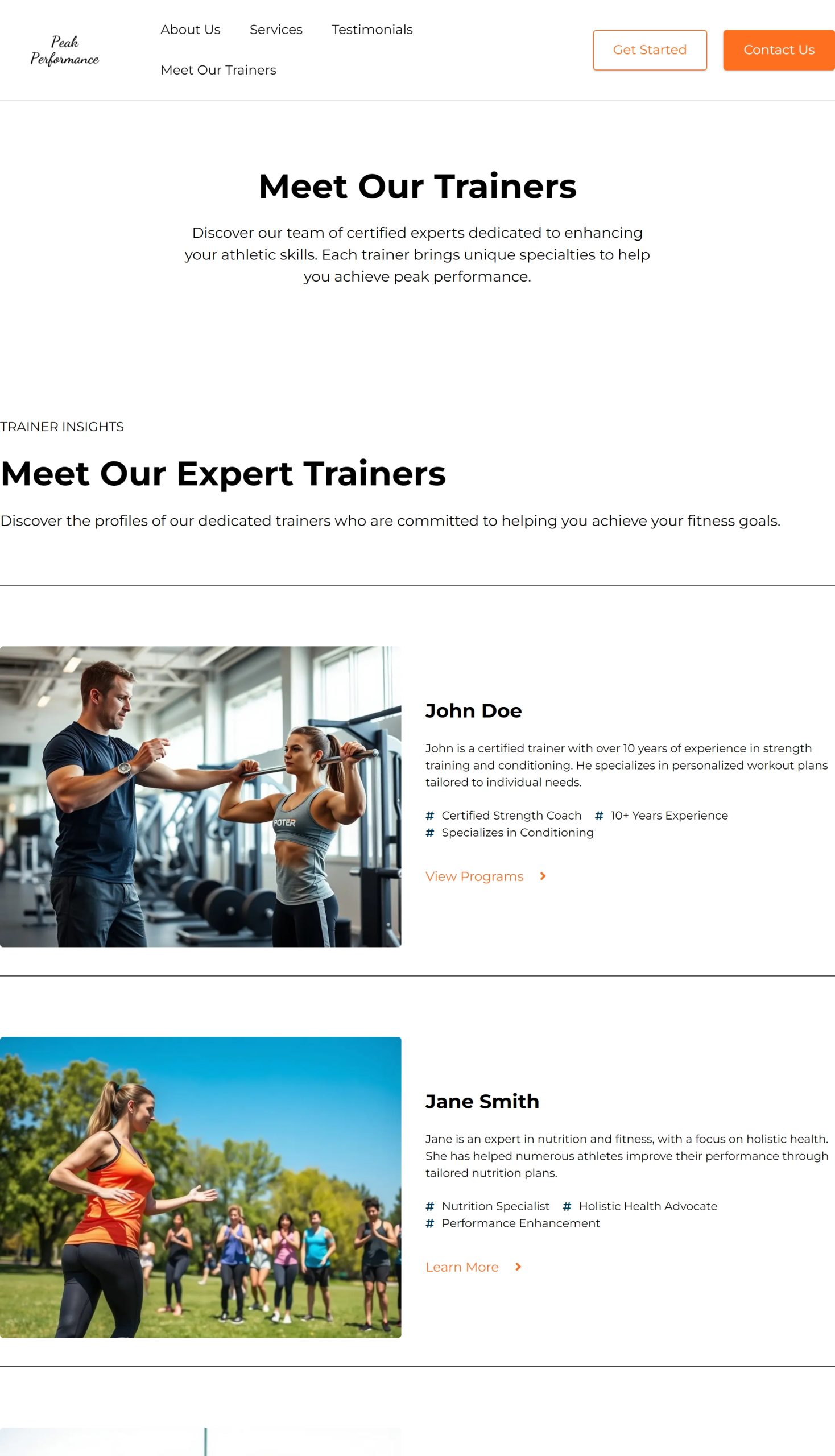 Meet Our Trainers