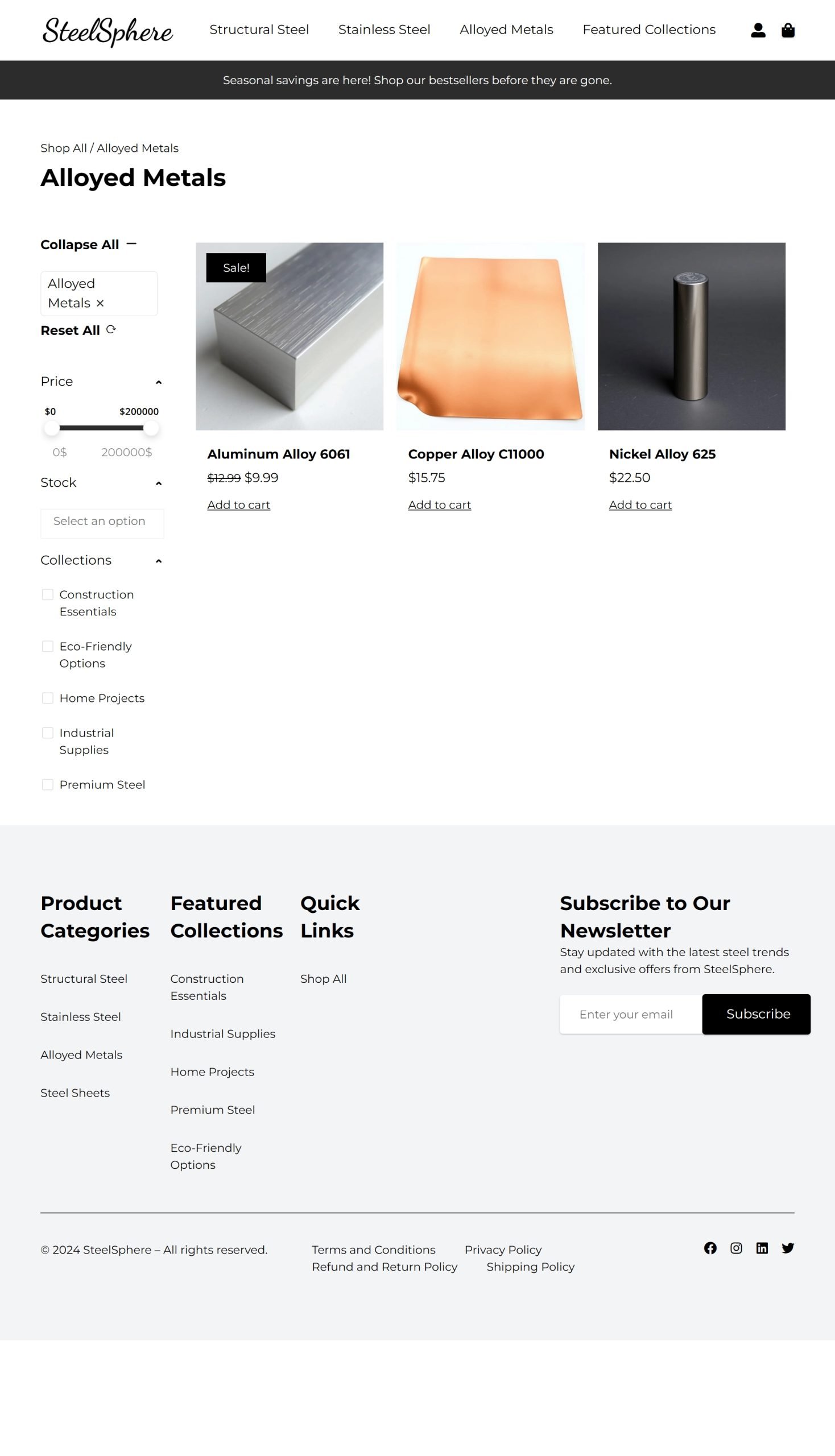 Alloyed Metals