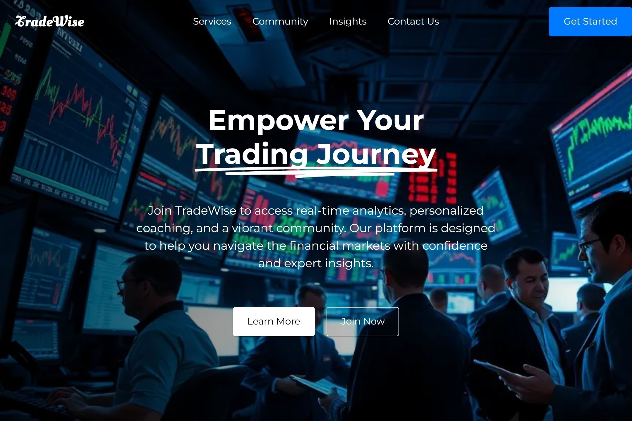 Stock trader website template