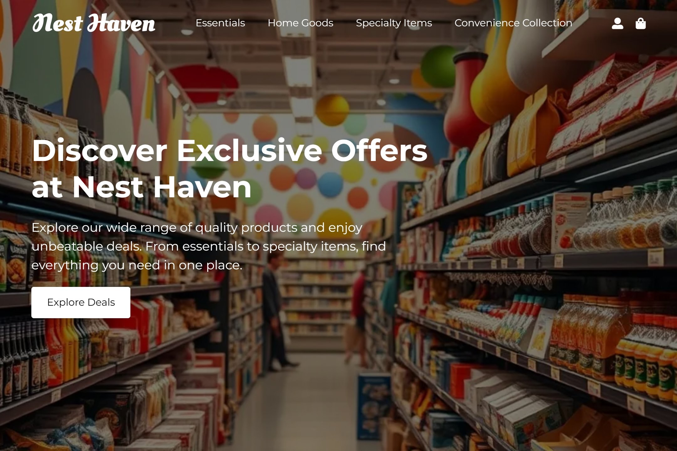 Store website template