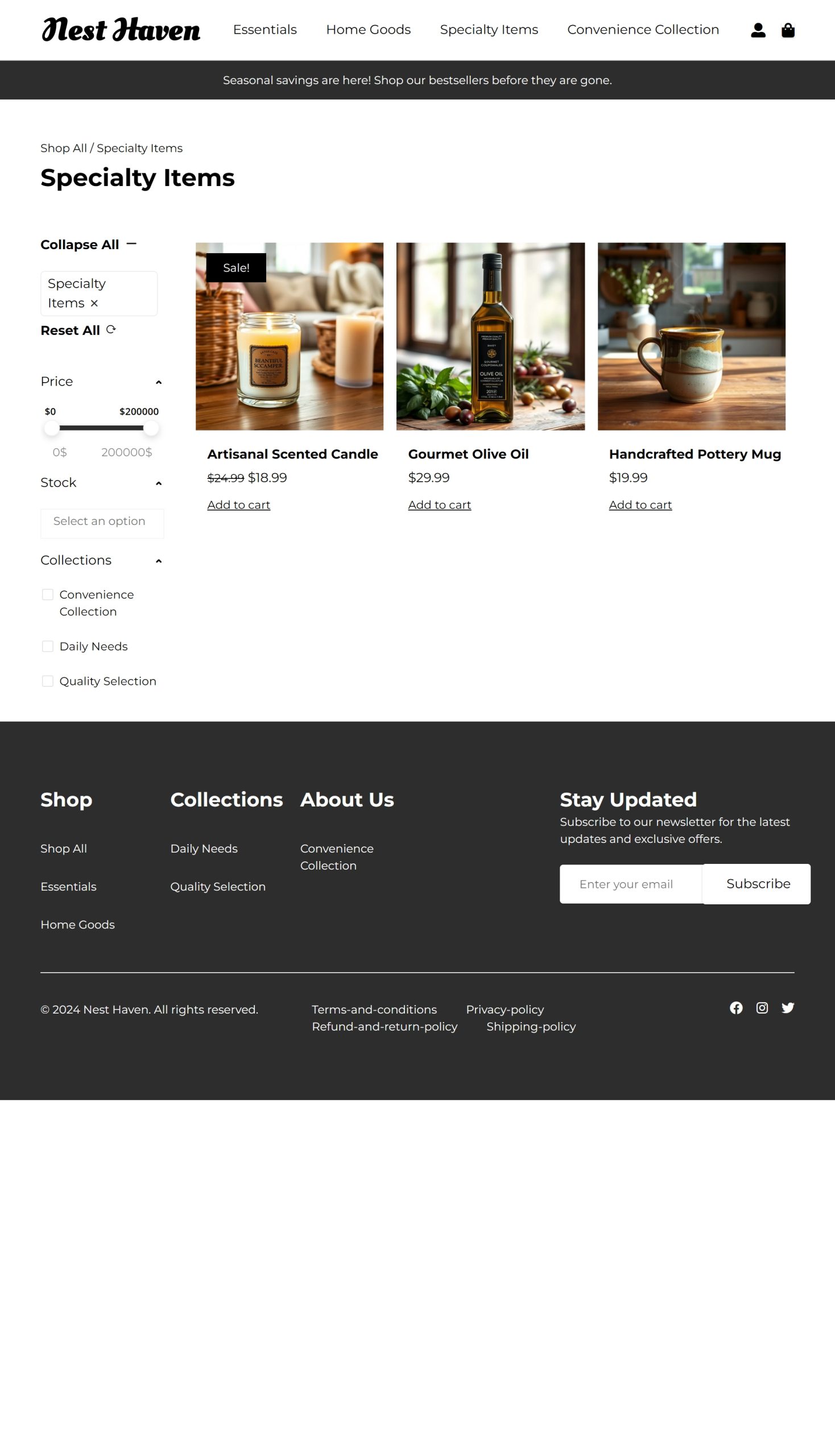 Specialty Items