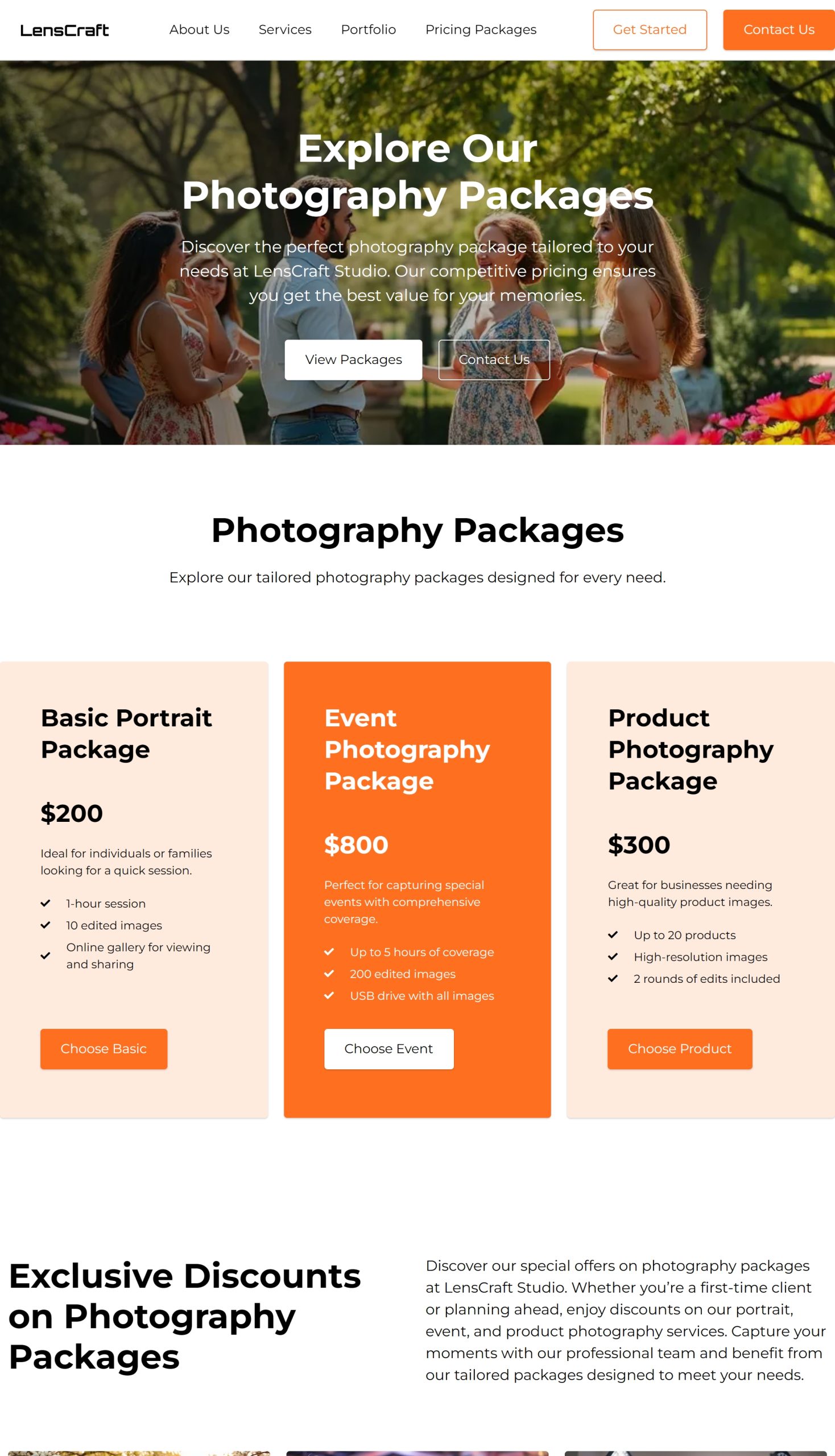 Pricing Packages