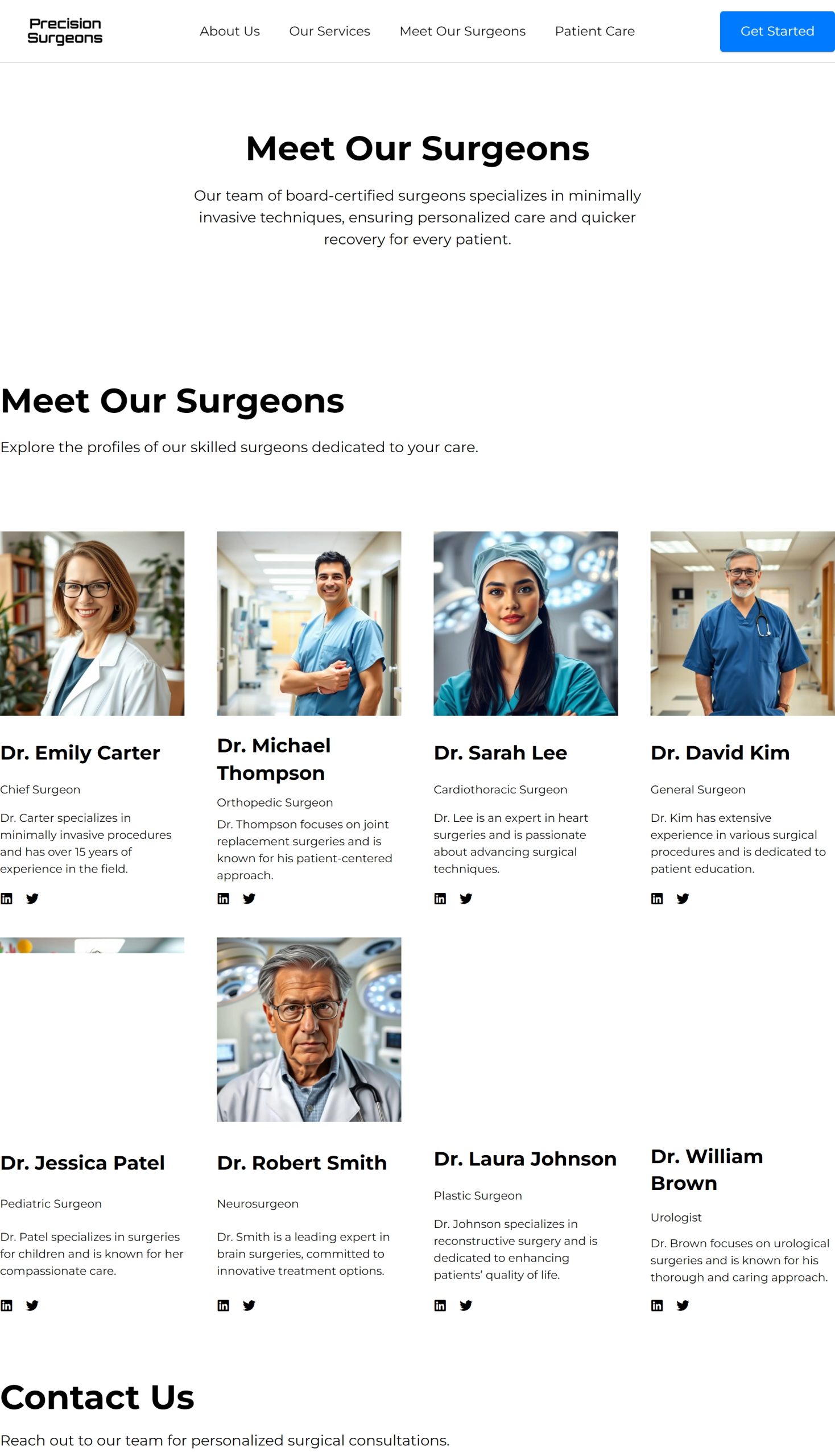 Meet Our Surgeons