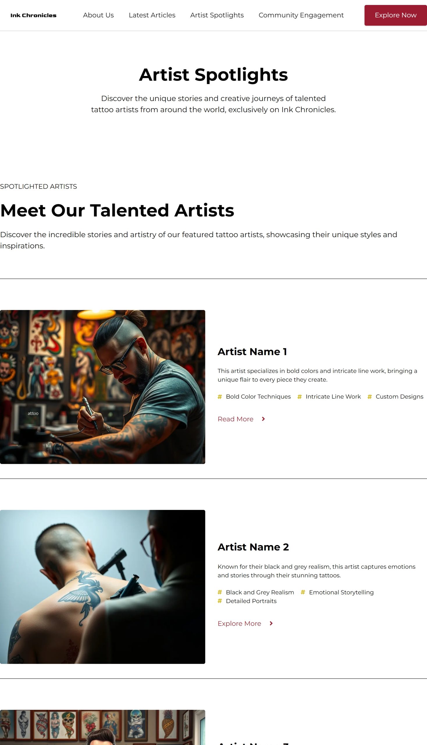 Artist Spotlights
