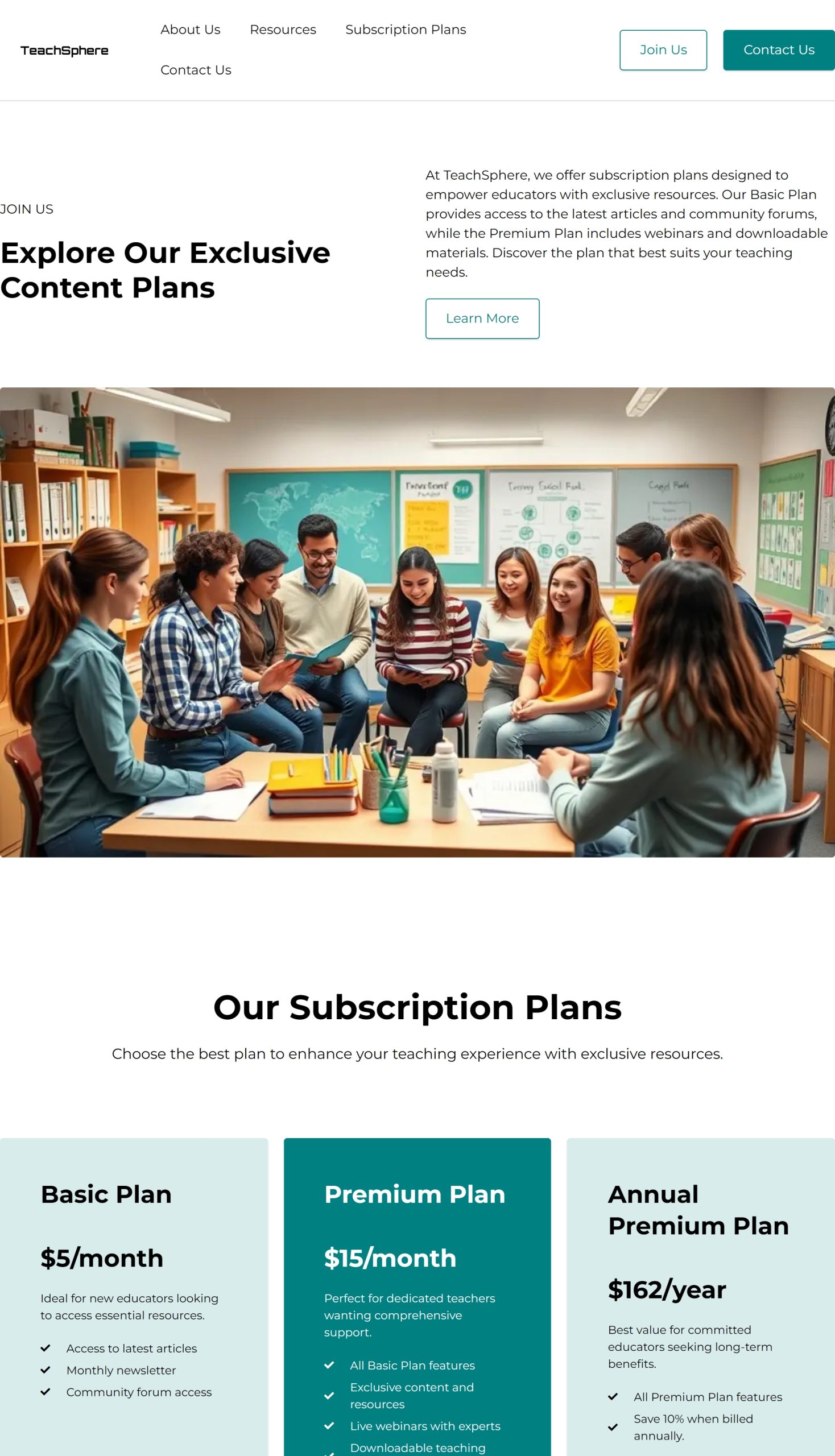 Subscription Plans