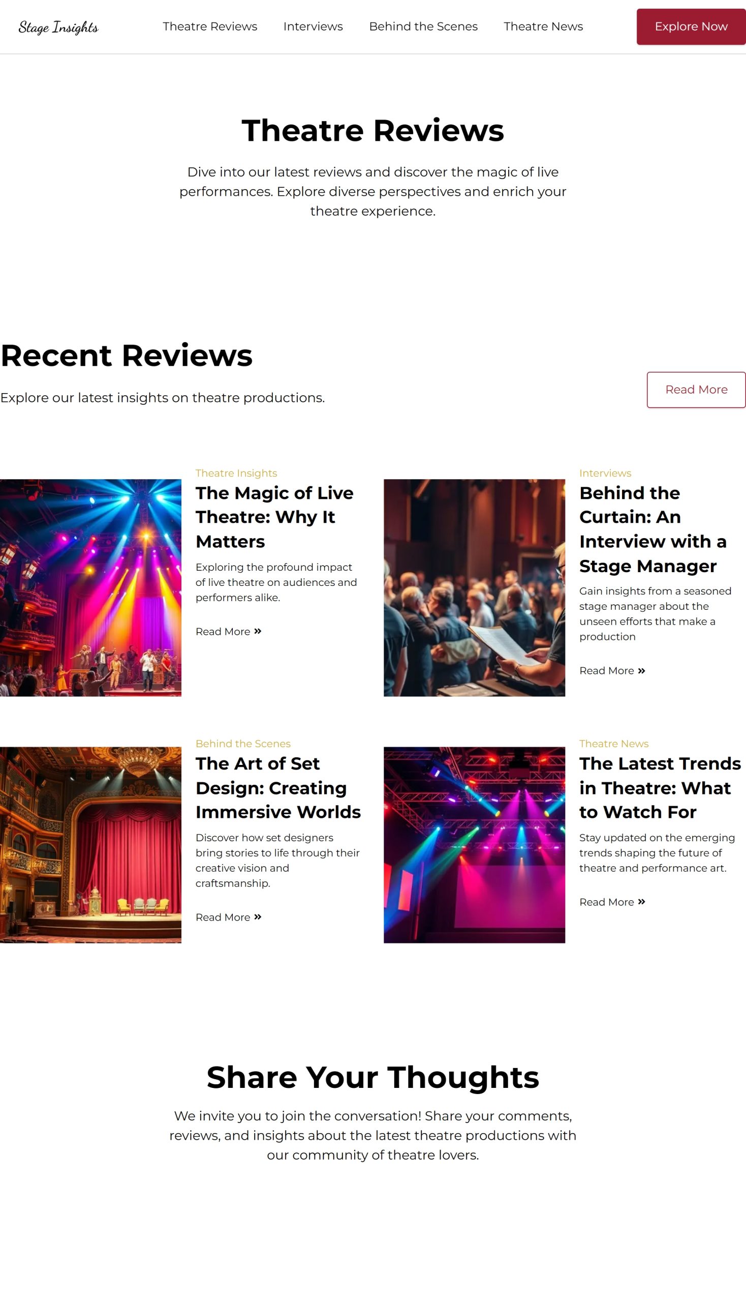 Theatre Reviews