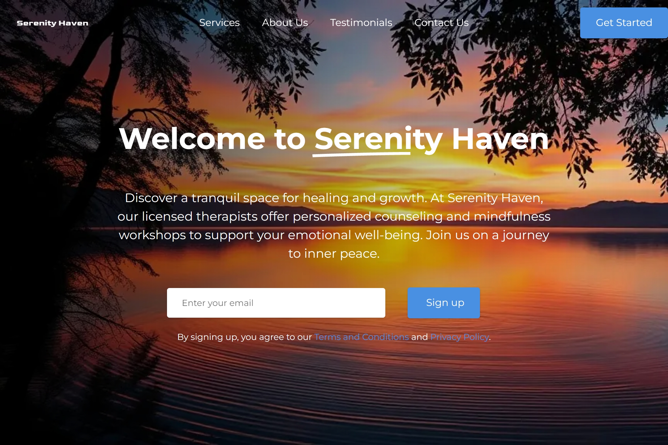 Therapy Center website template