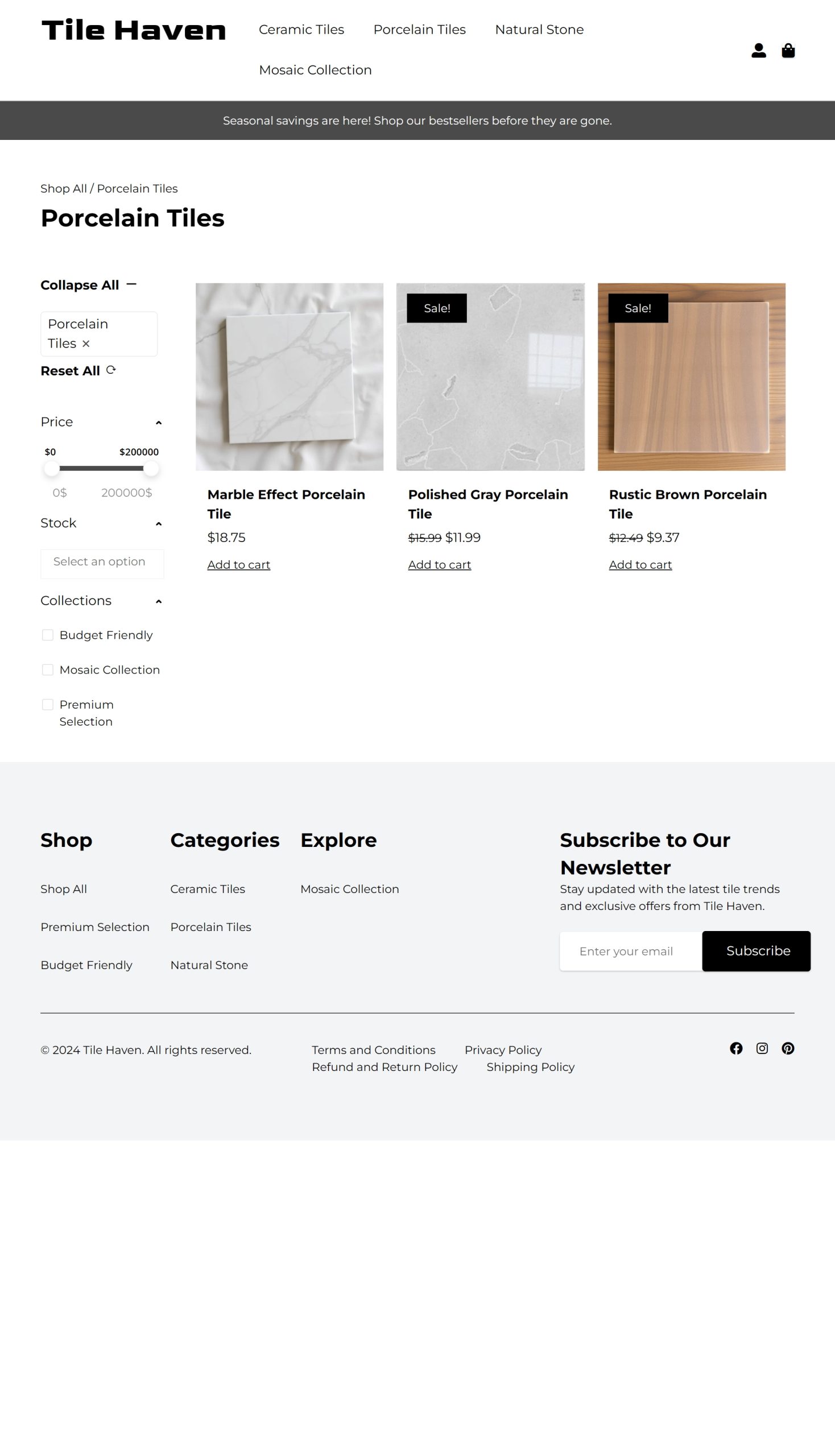 Porcelain Tiles