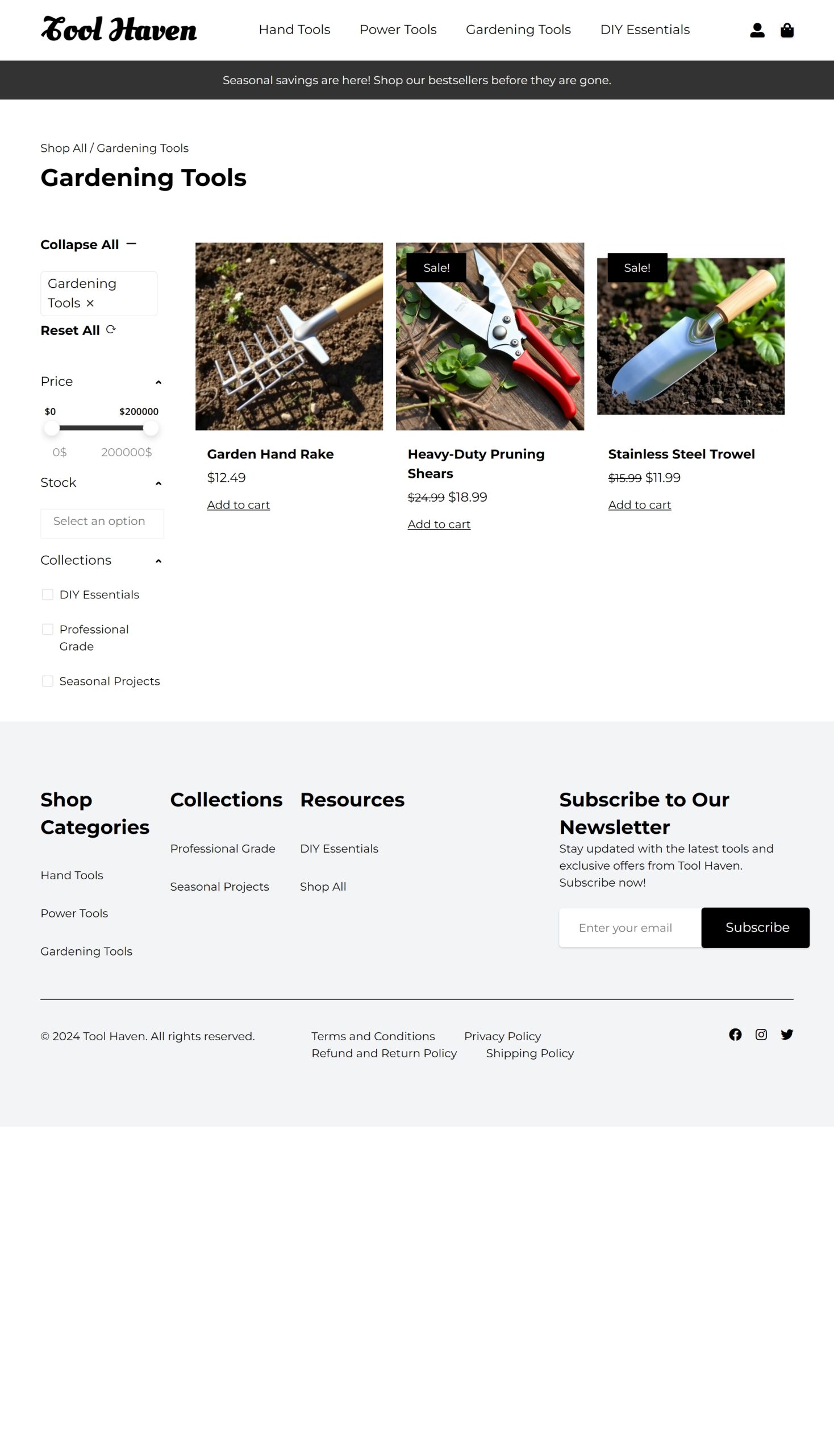 Gardening Tools