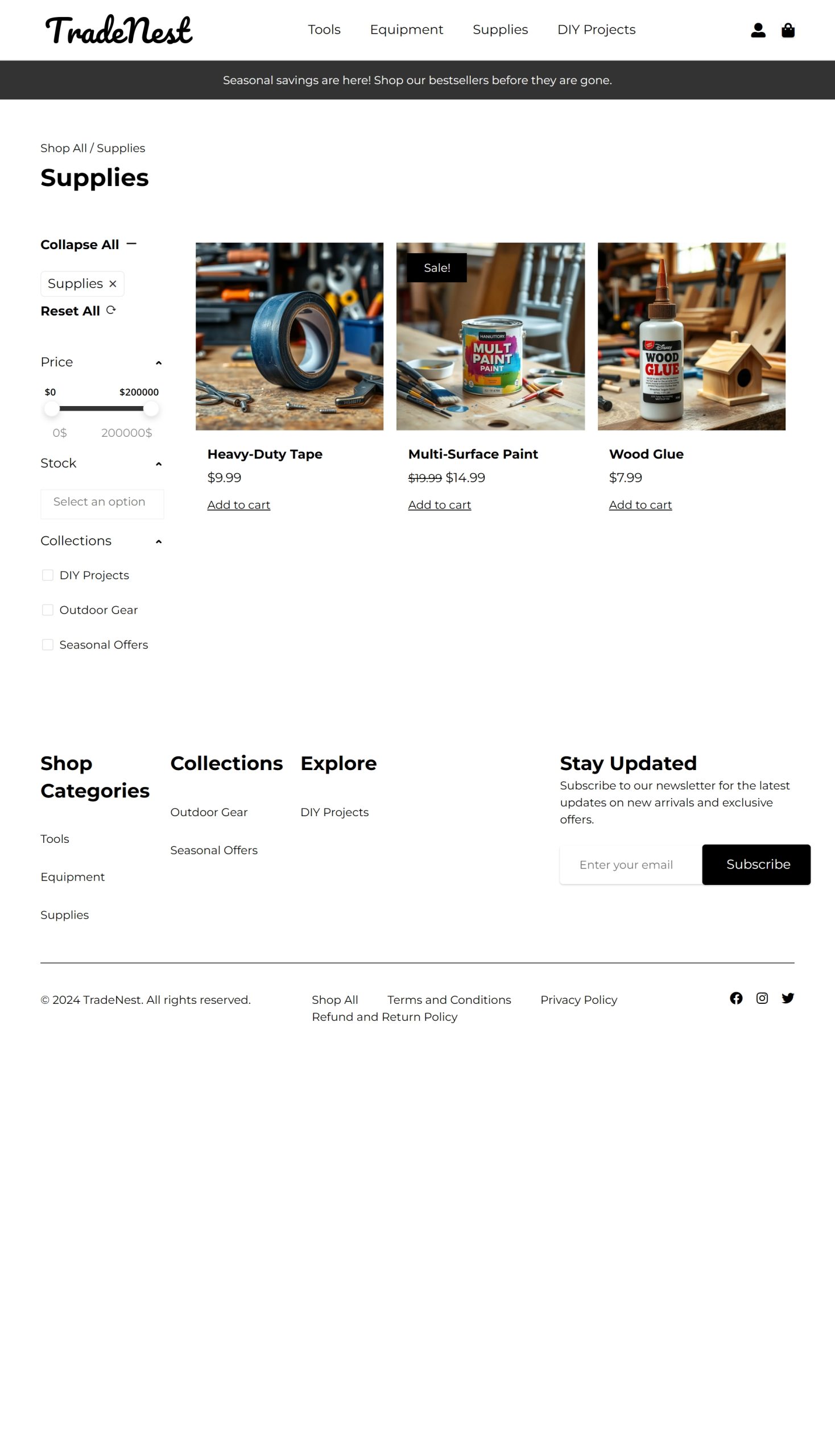 Supplies