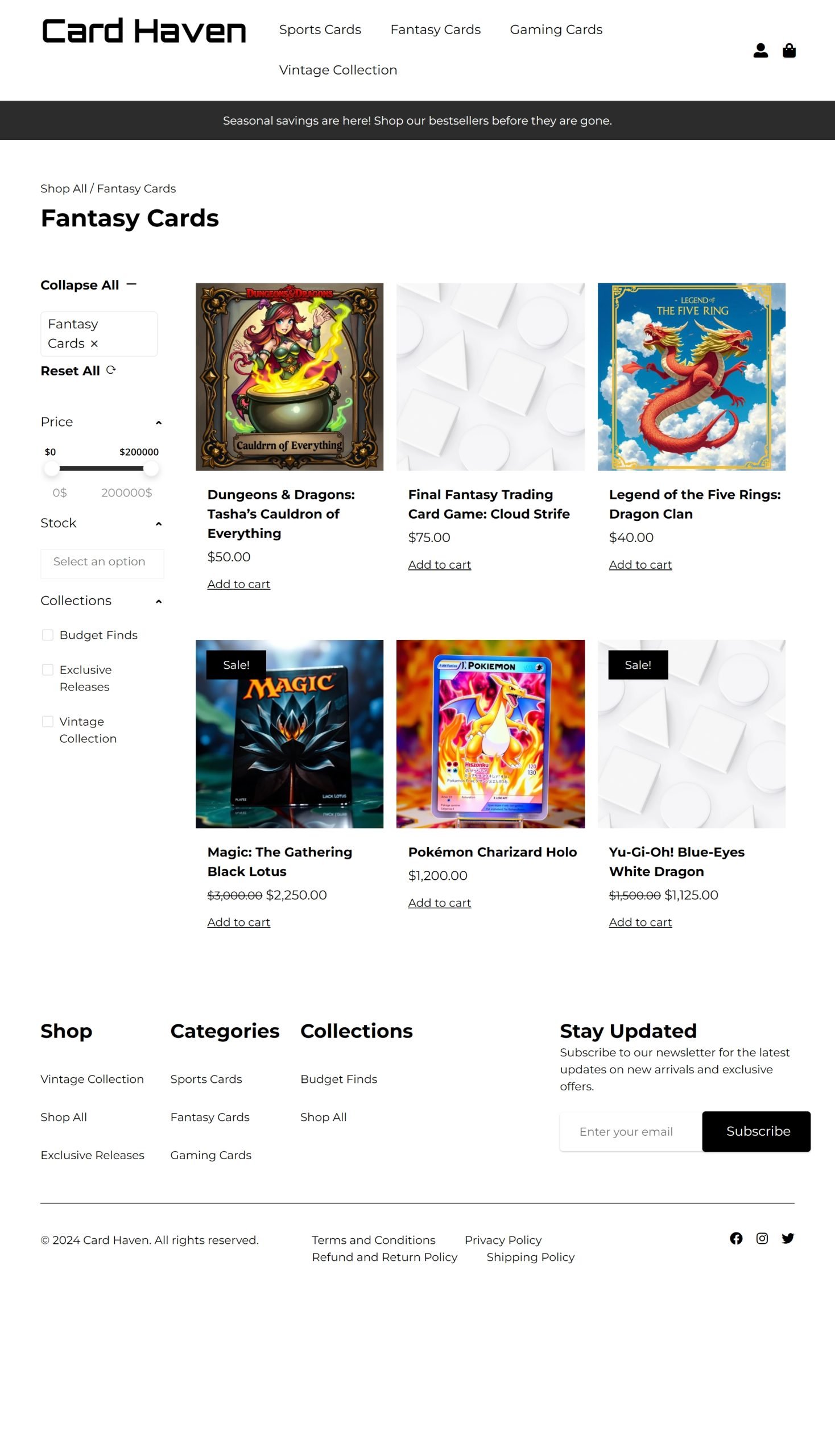 Fantasy Cards