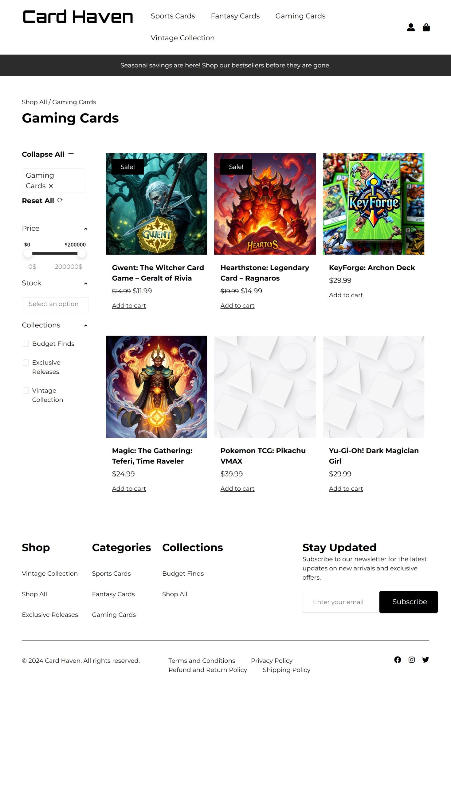 Gaming Cards