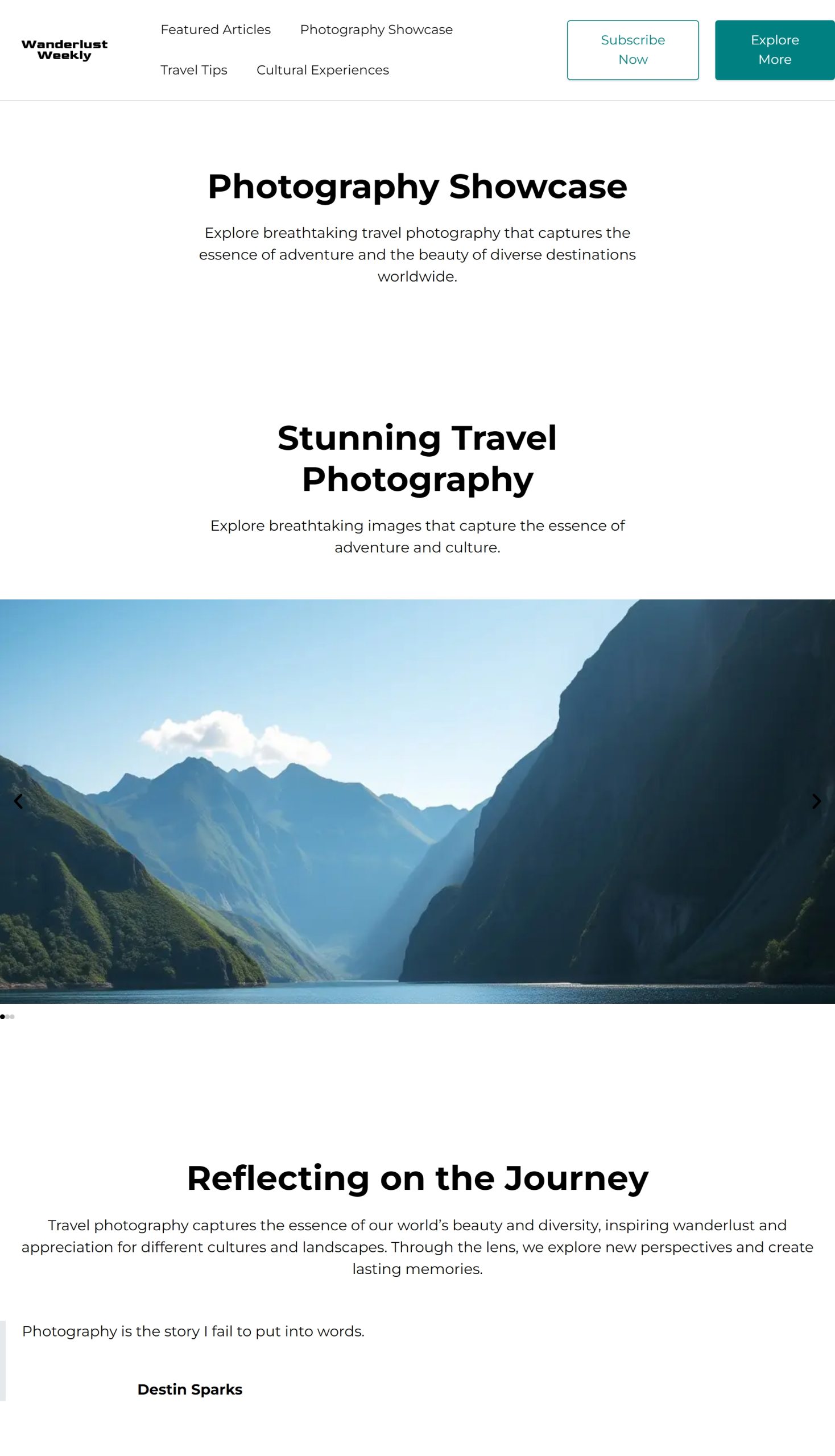 Photography Showcase