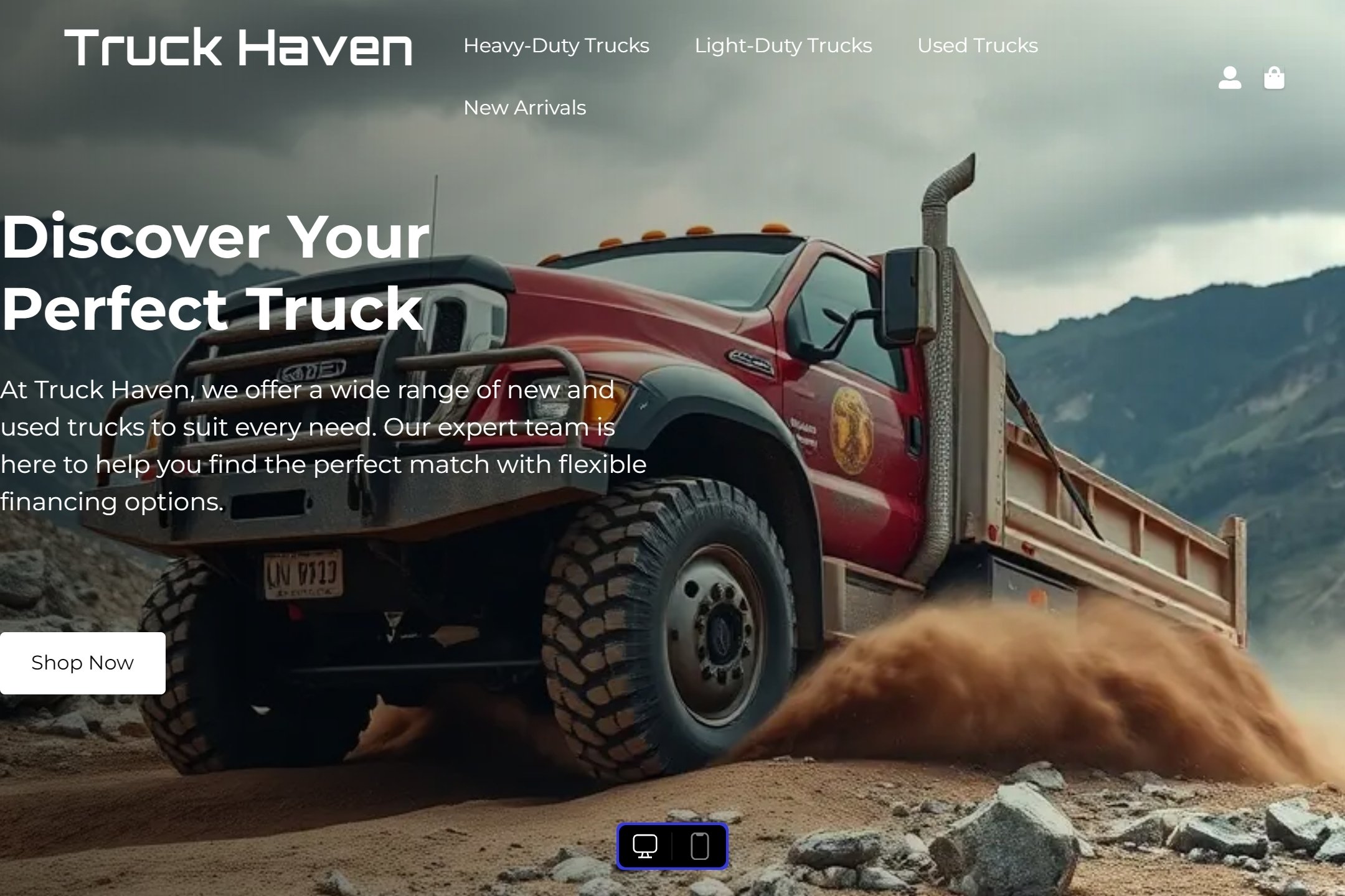 Truck dealer website template