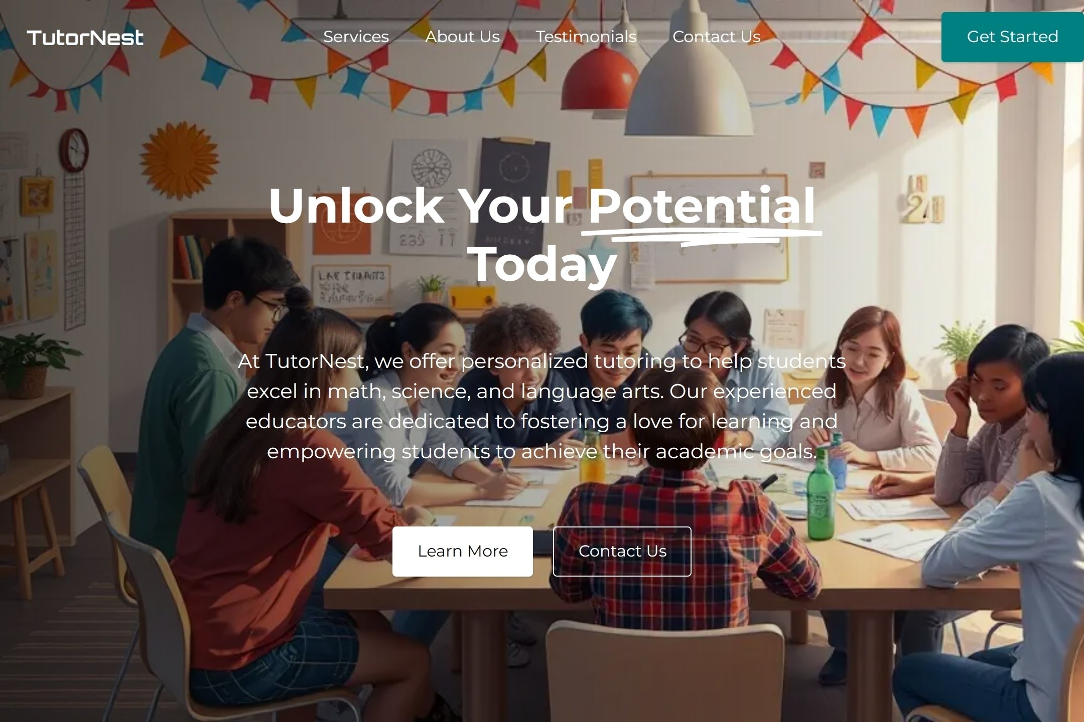 Tutor website template