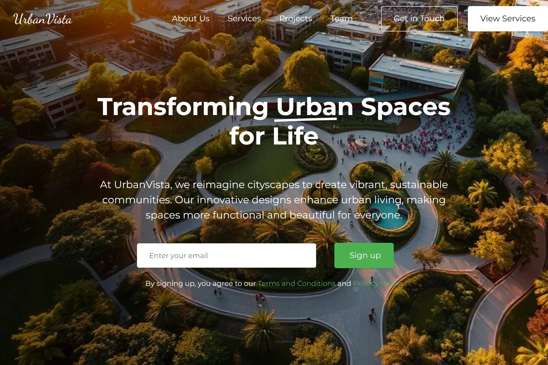 Urban designer website template