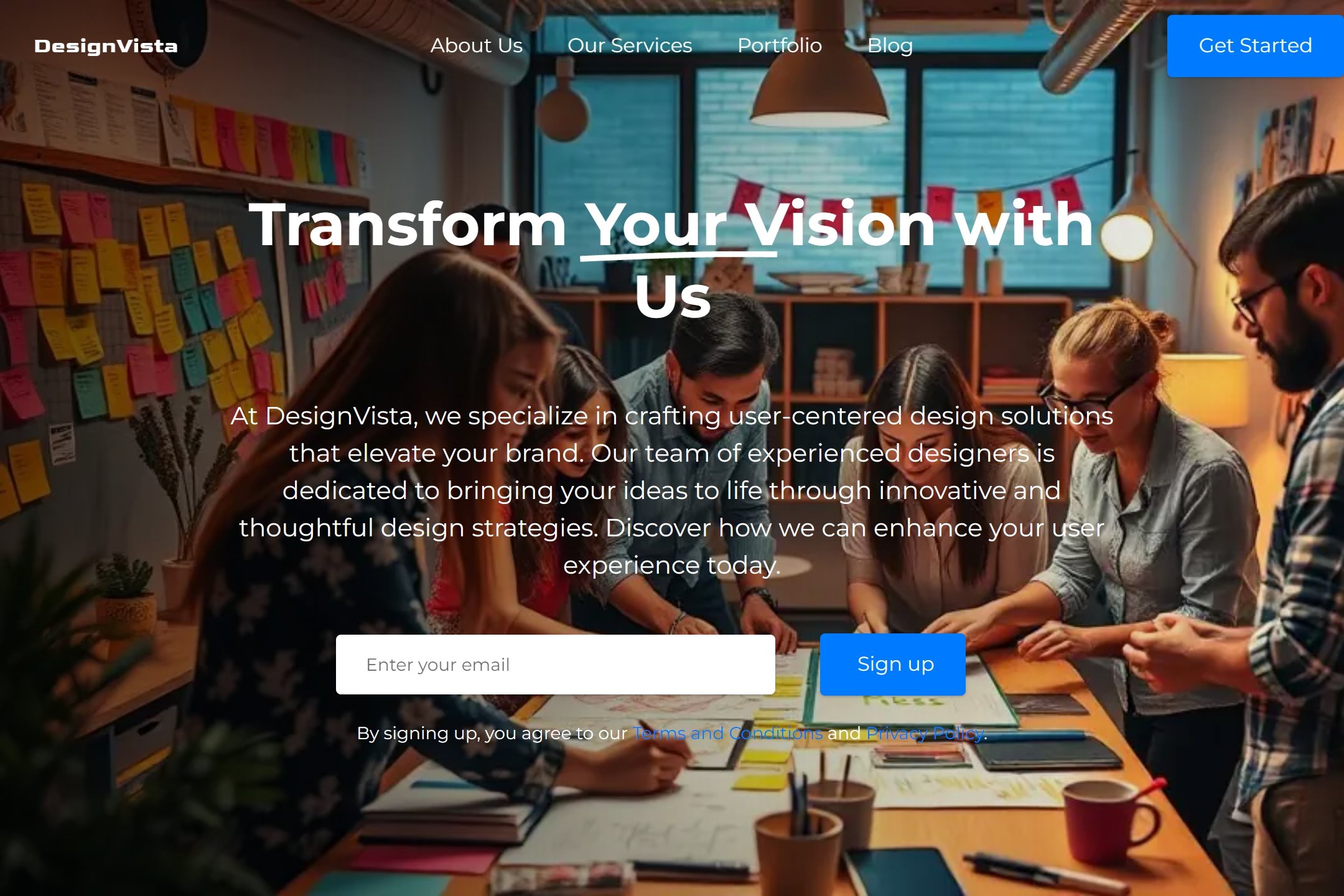 UX design portfolio website template