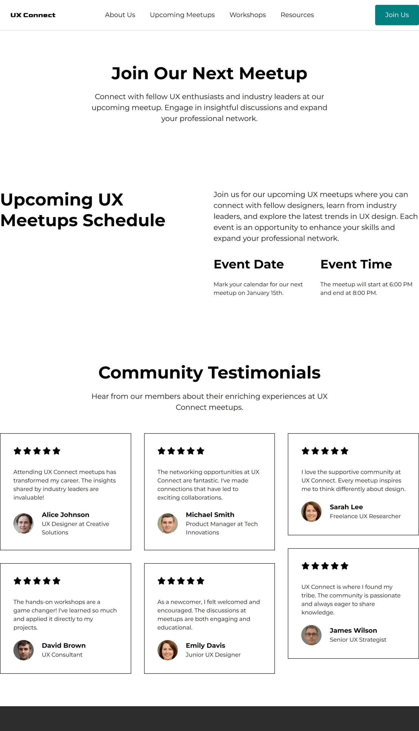Upcoming Meetups