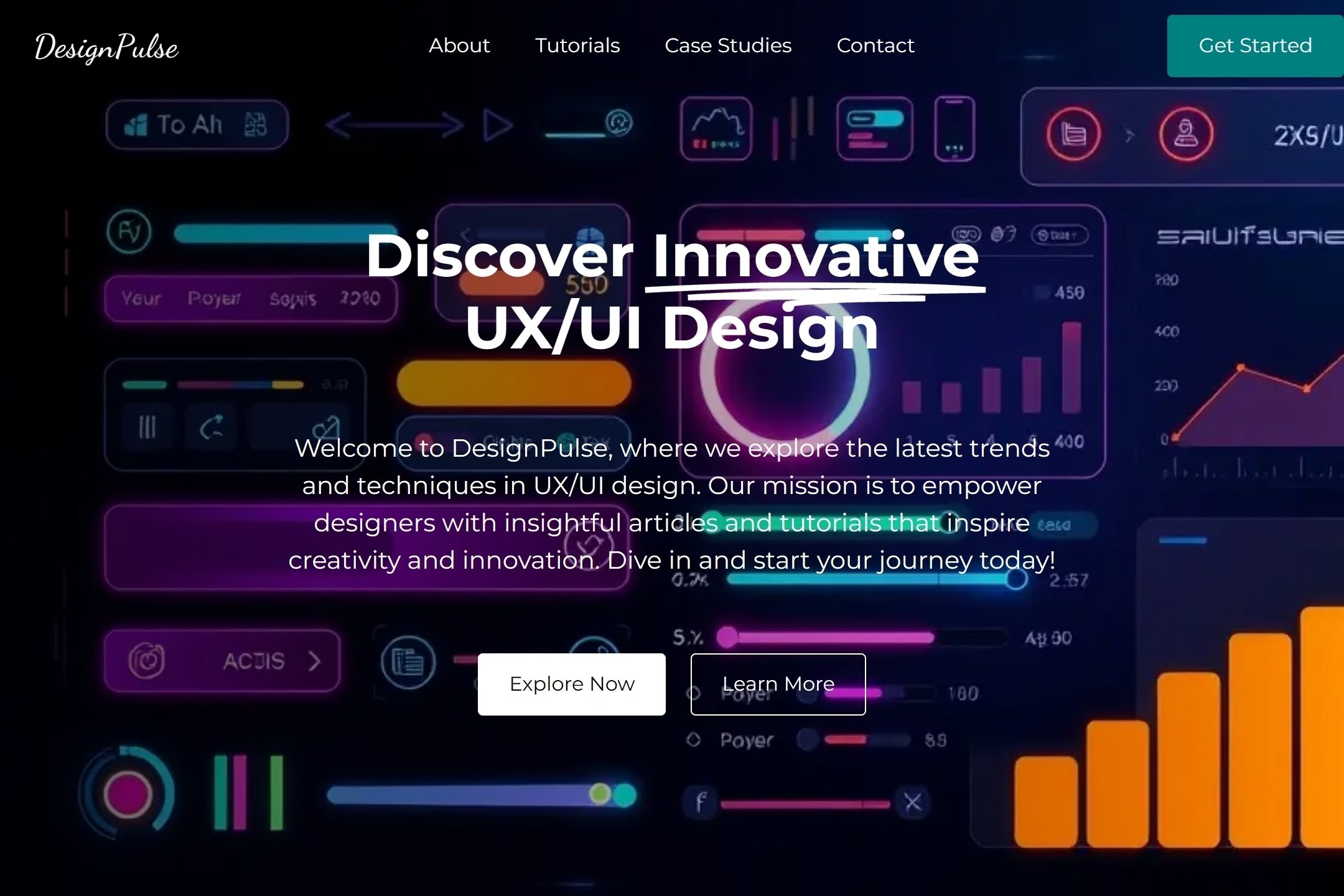 UX/UI blog website template