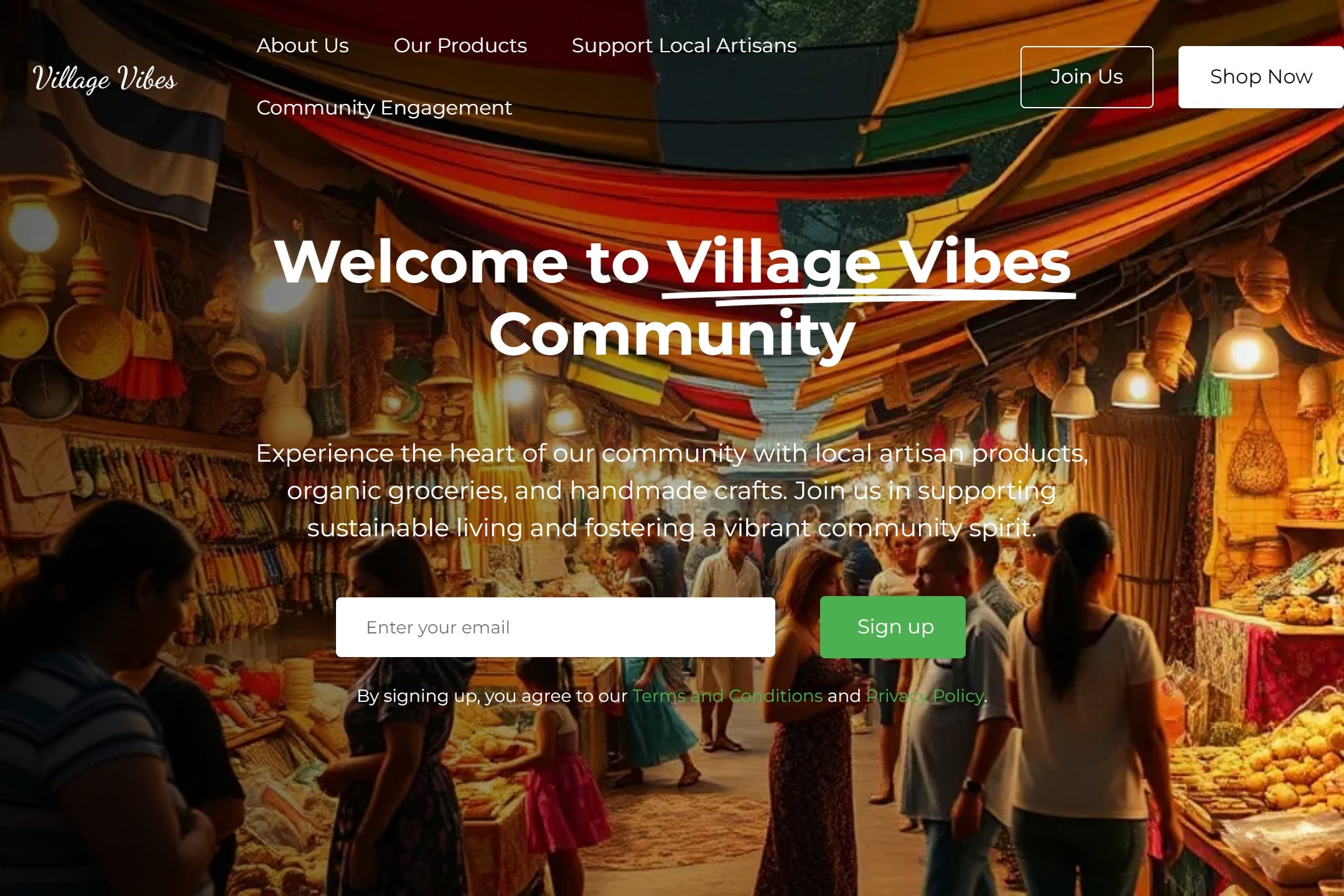 Village website template