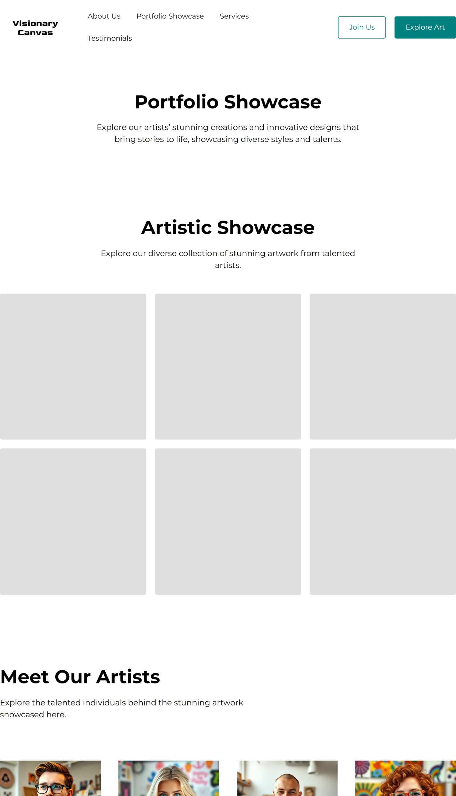 Best Visual Development Artist Portfolio Website Template