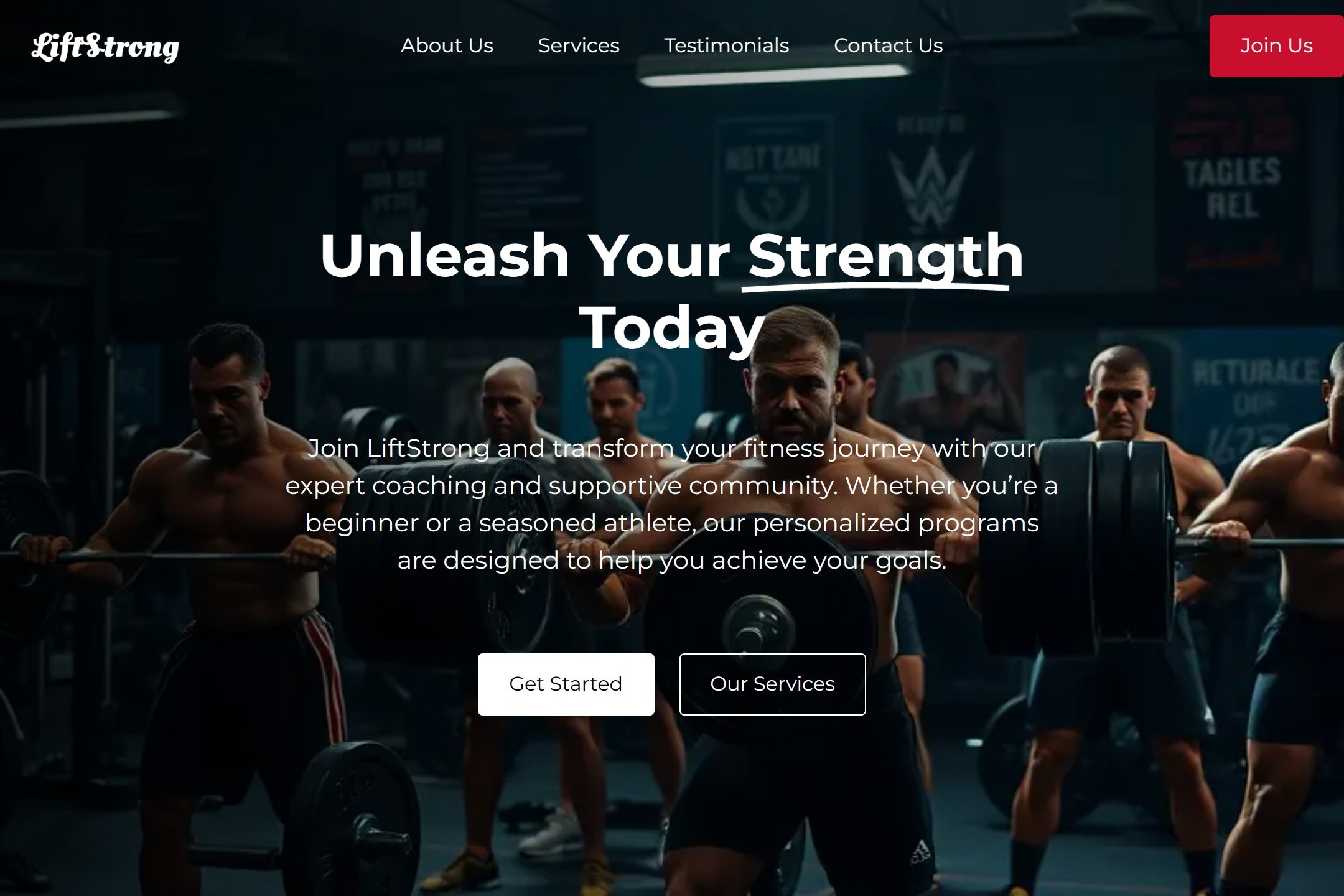 Weightlifter website template