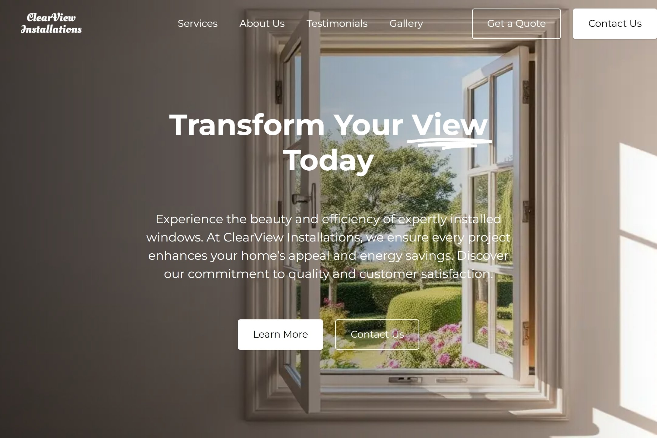 Window installation service website template