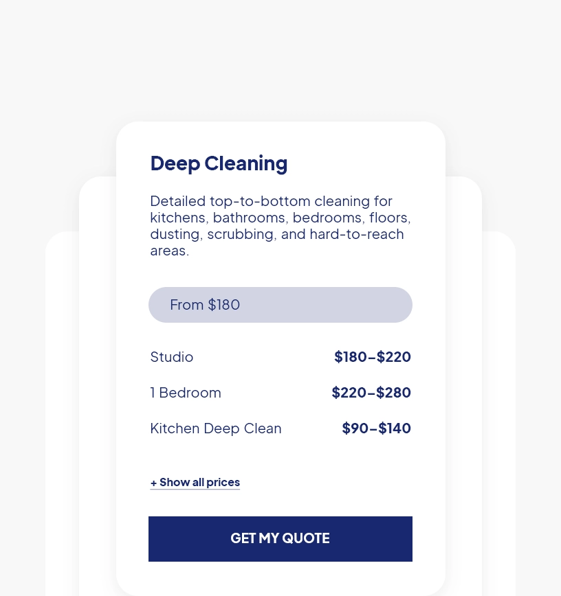 Service and pricing pages.