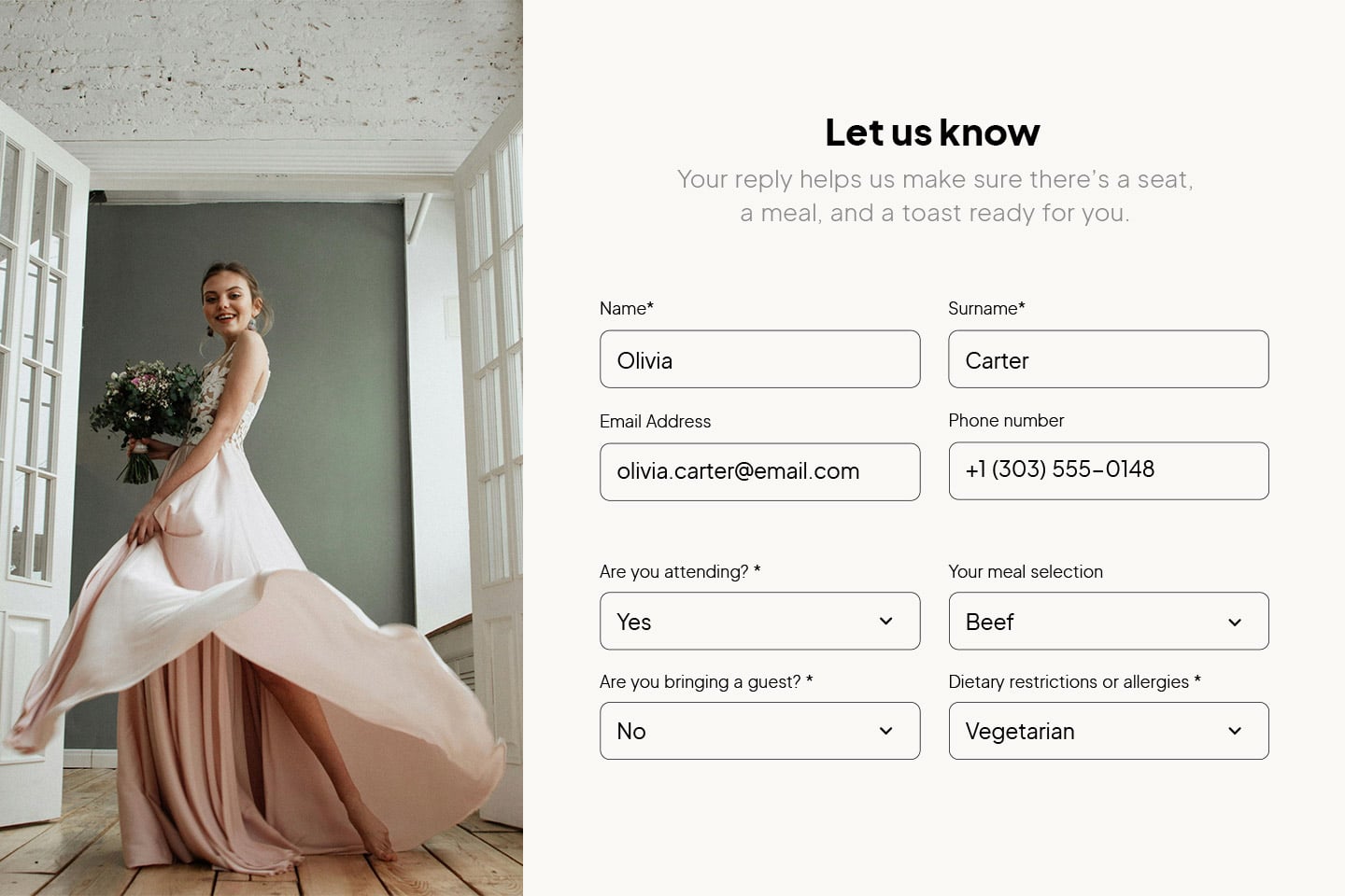 Digital wedding invitations