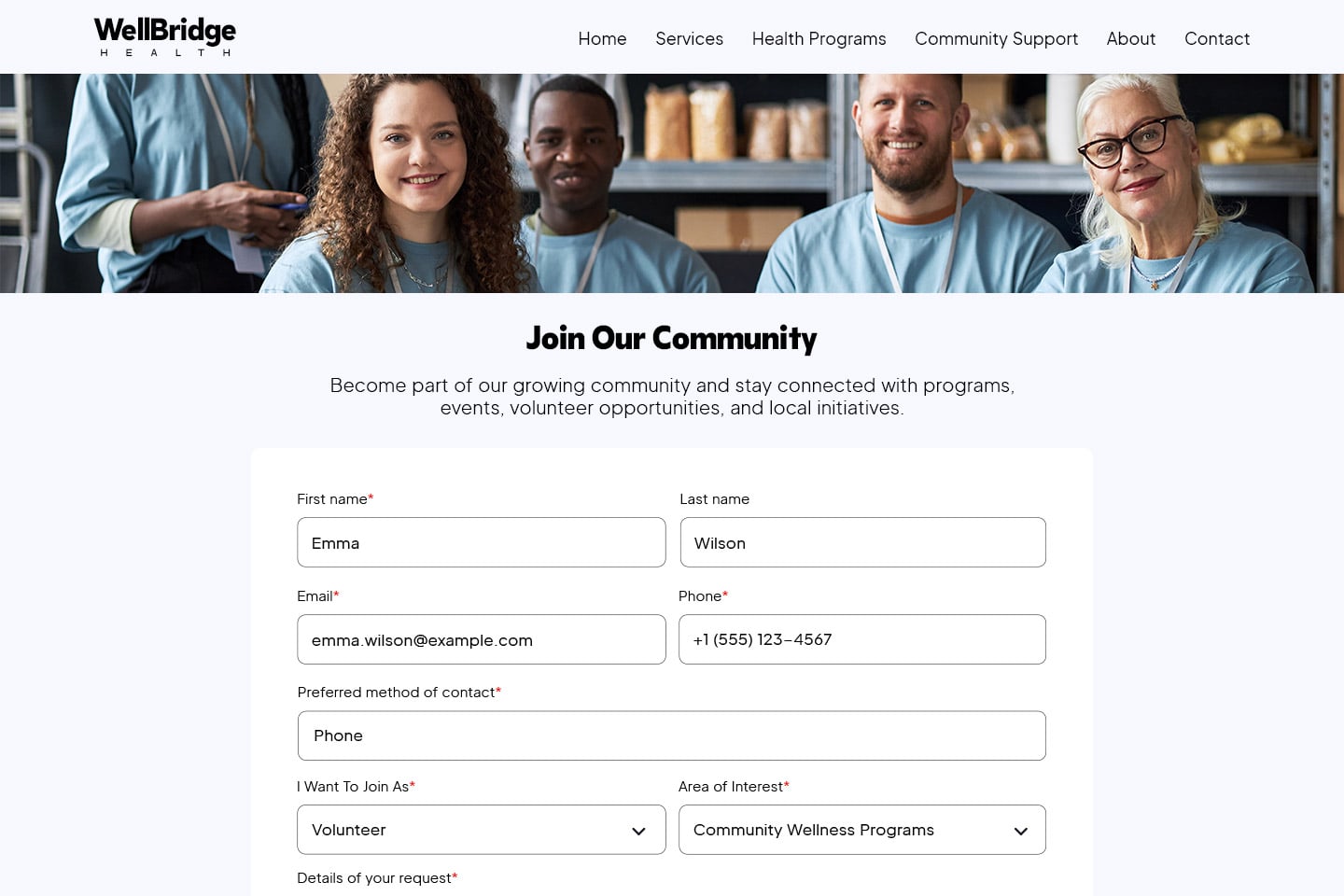 Make joining and donating simple