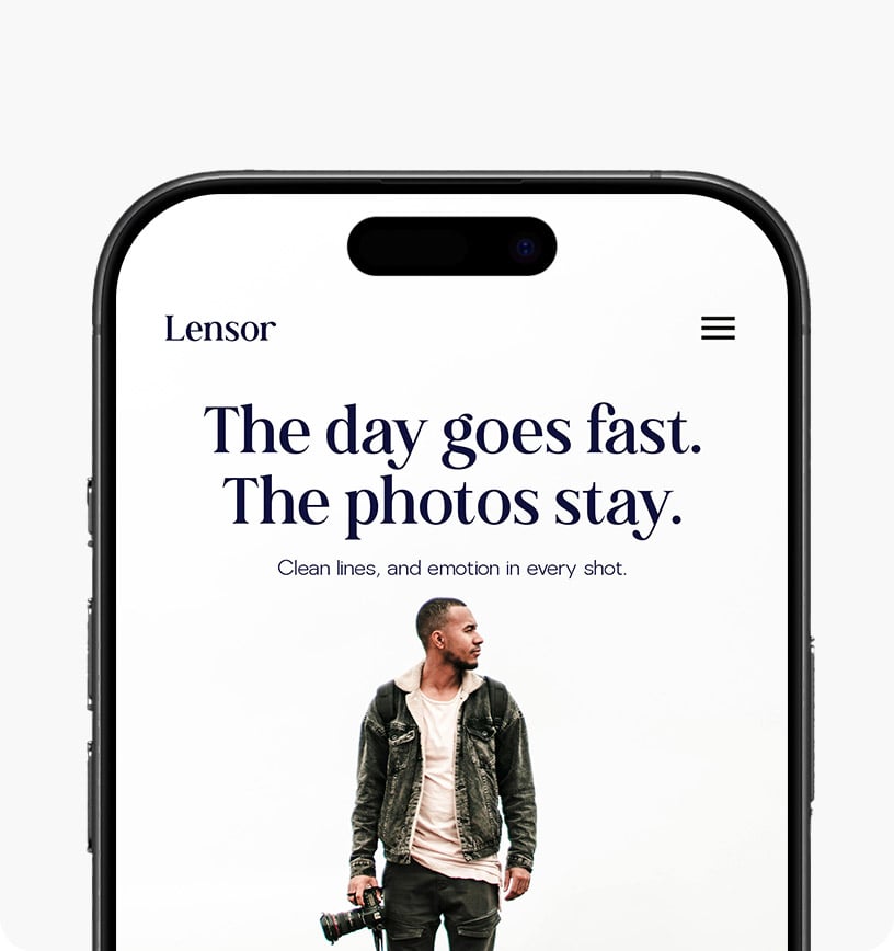 Mobile friendly design.
