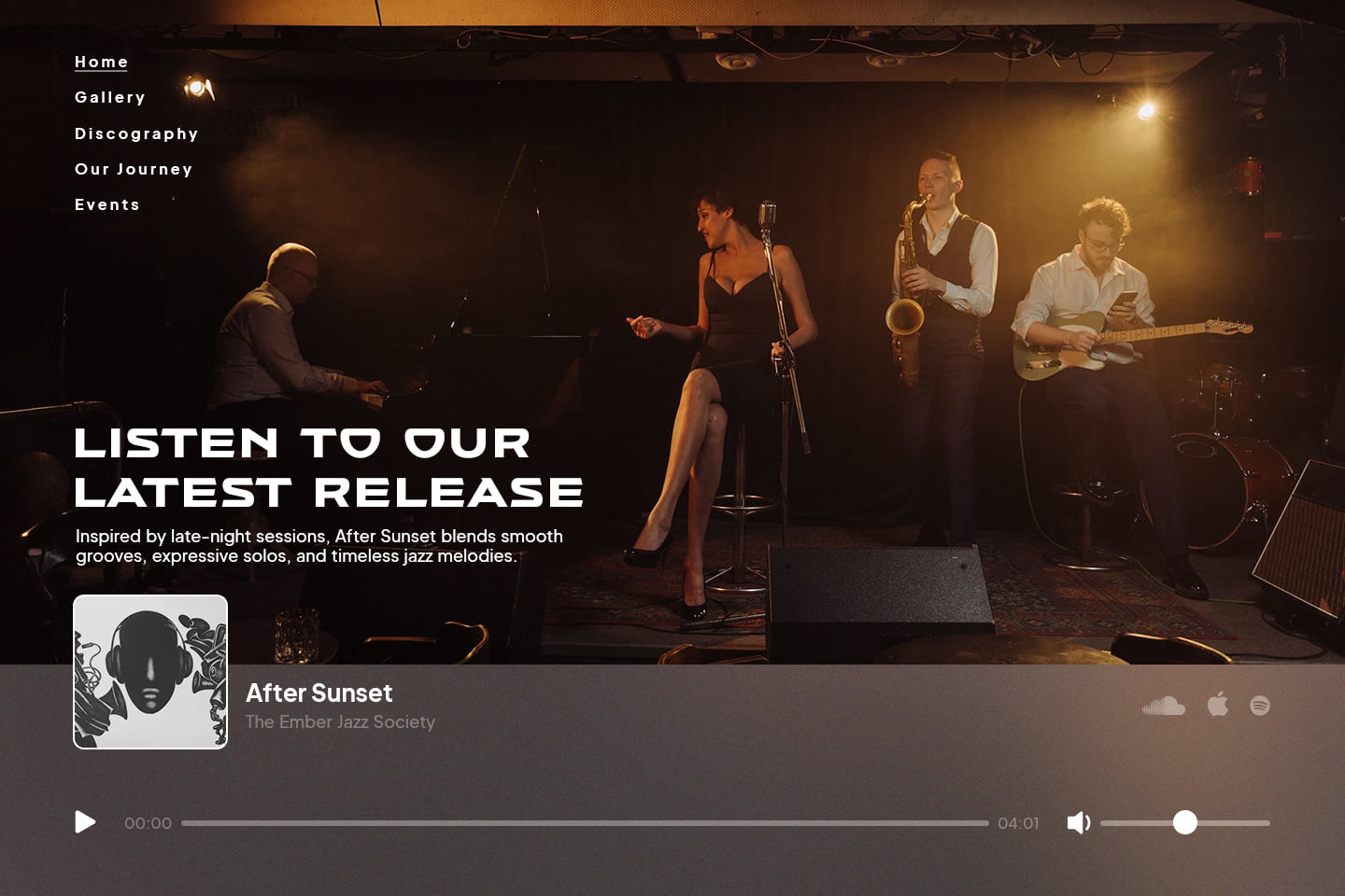 Feature your music front and center