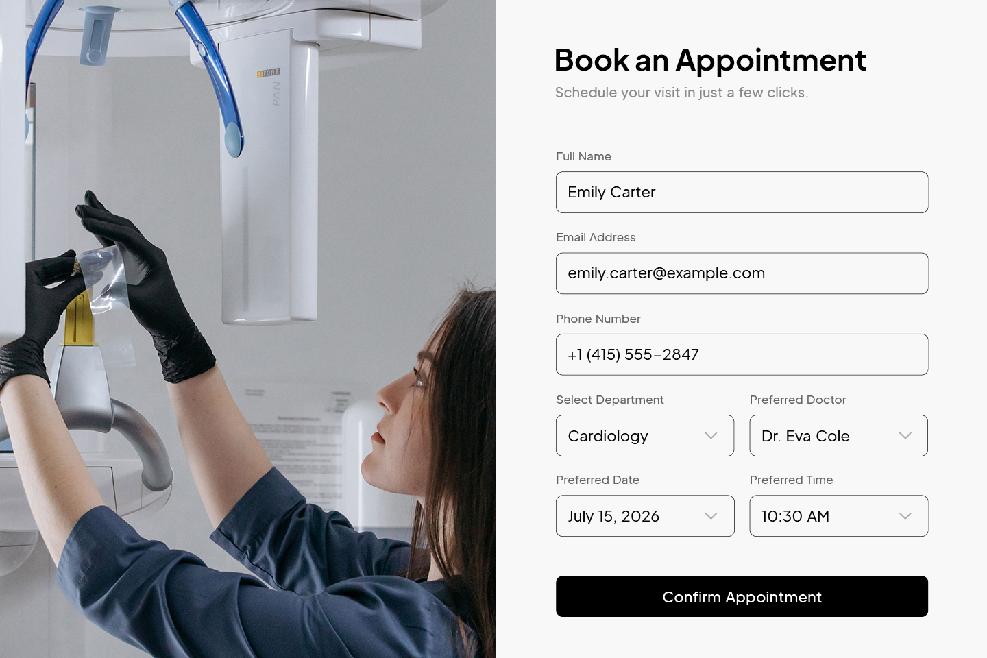Let patients book appointments online
