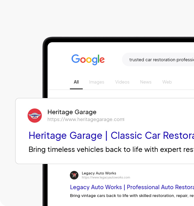 Local SEO optimization.