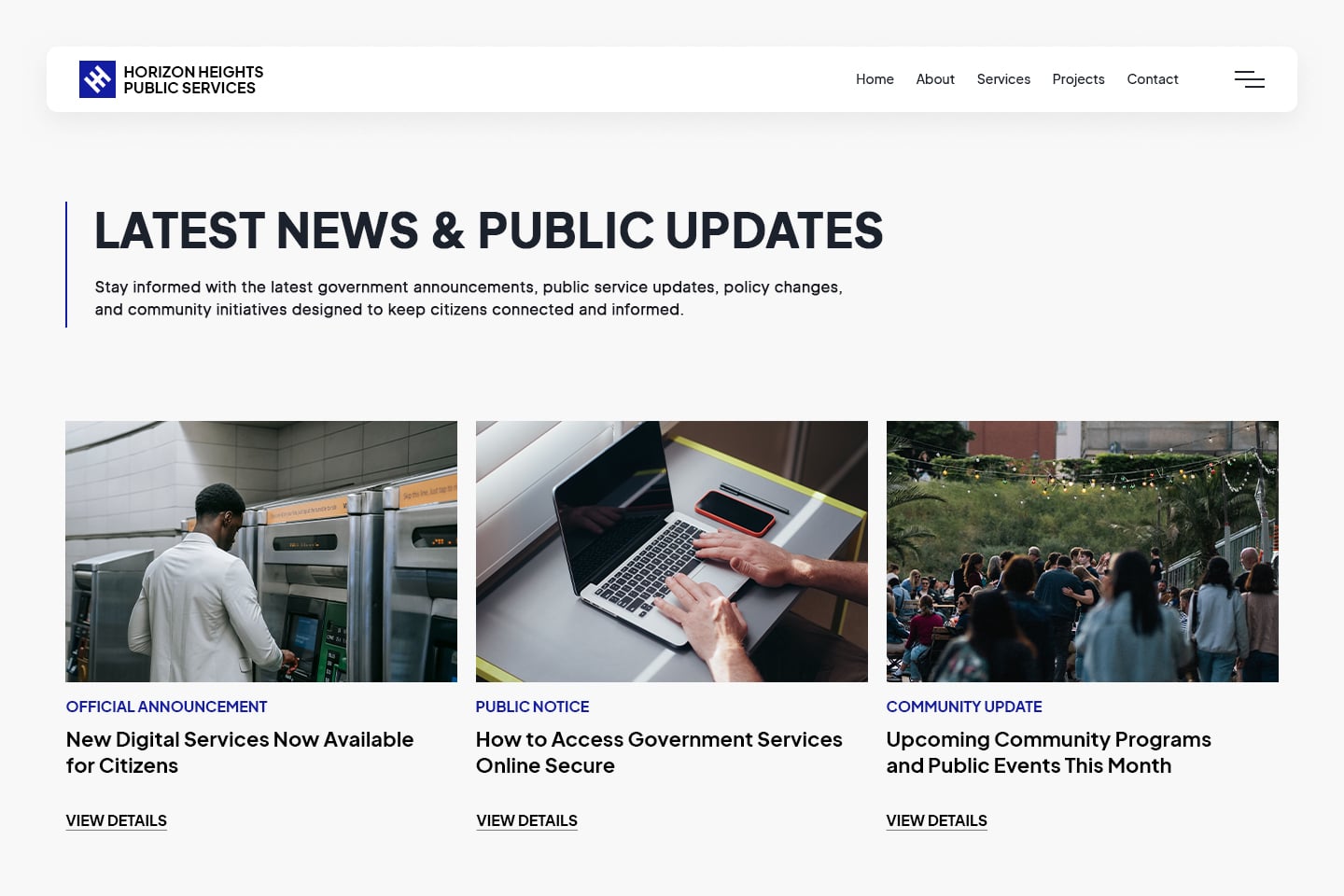 Post public notices and alerts