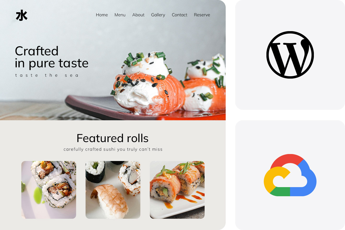 WordPress and hosting included